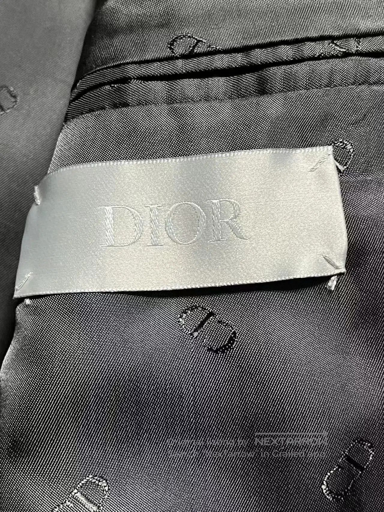 Dior Dior Black Wool Suit with Bee Brooch. Size US L / EU 52-54 / 3 - 5 Thumbnail