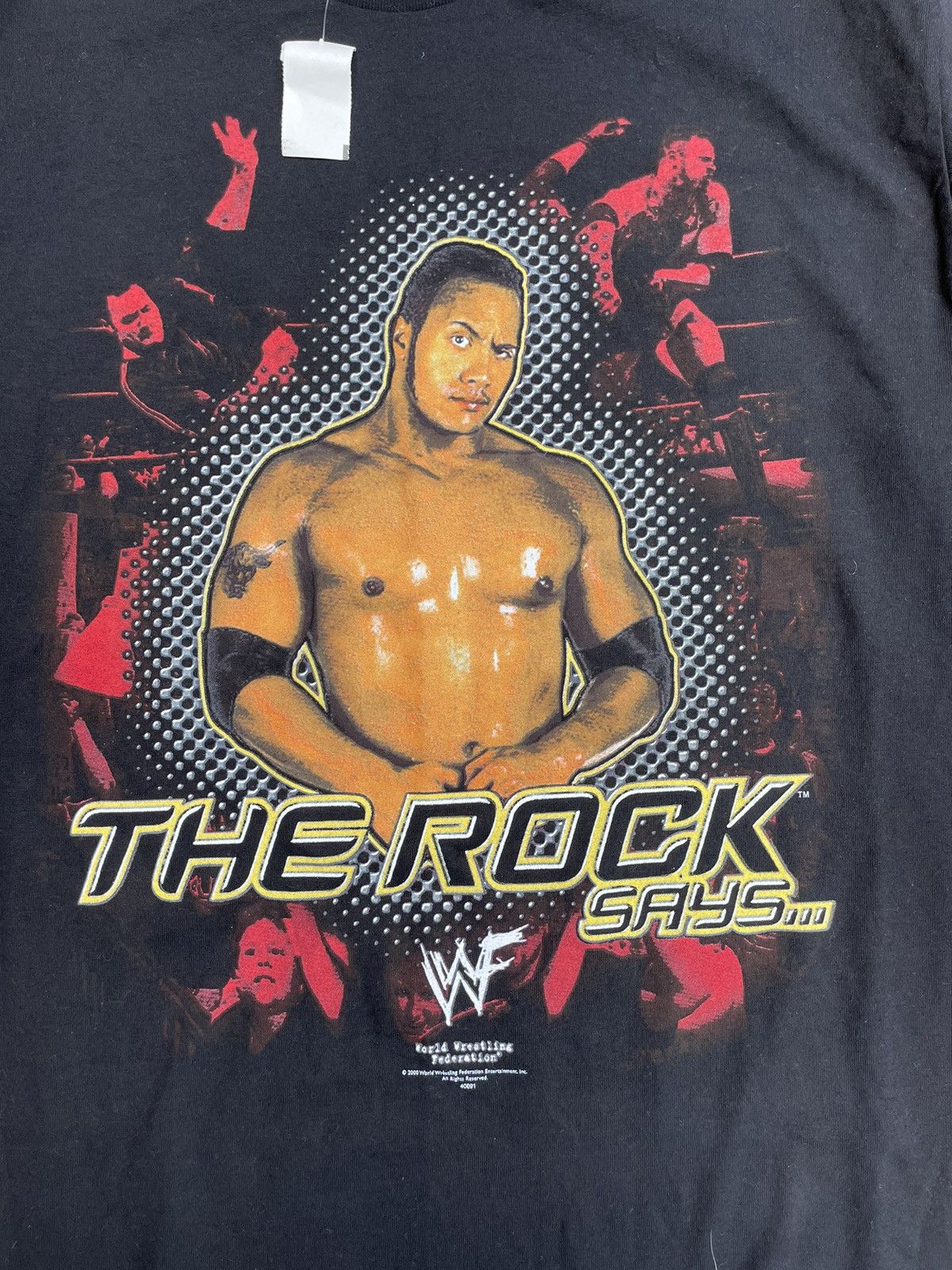 Vintage Vintage Y2K The Rock Dwayne Graphic Tee Unsoundrags WWF Size US L / EU 52-54 / 3 - 5 Thumbnail