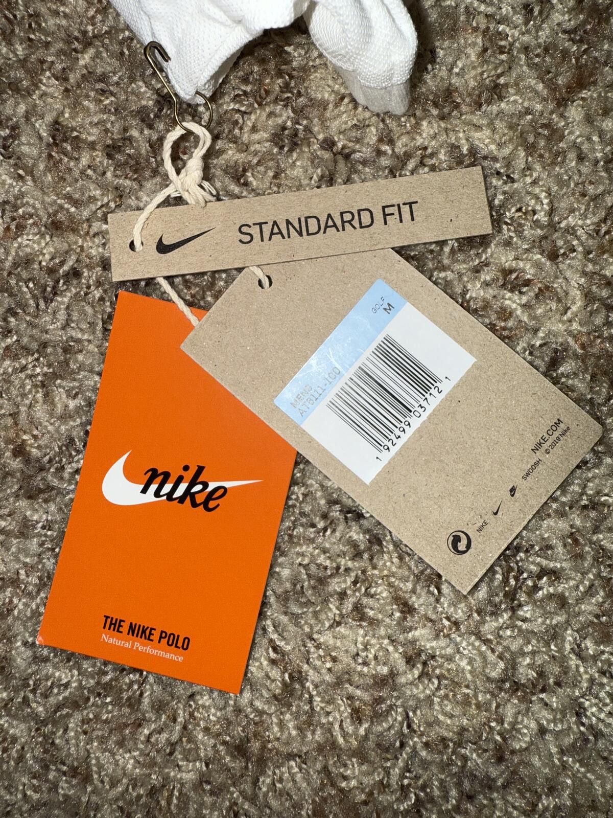 Nike Nike Men’s Standard Fit Golf White Polo Size US M / EU 48-50 / 2 - 10 Thumbnail