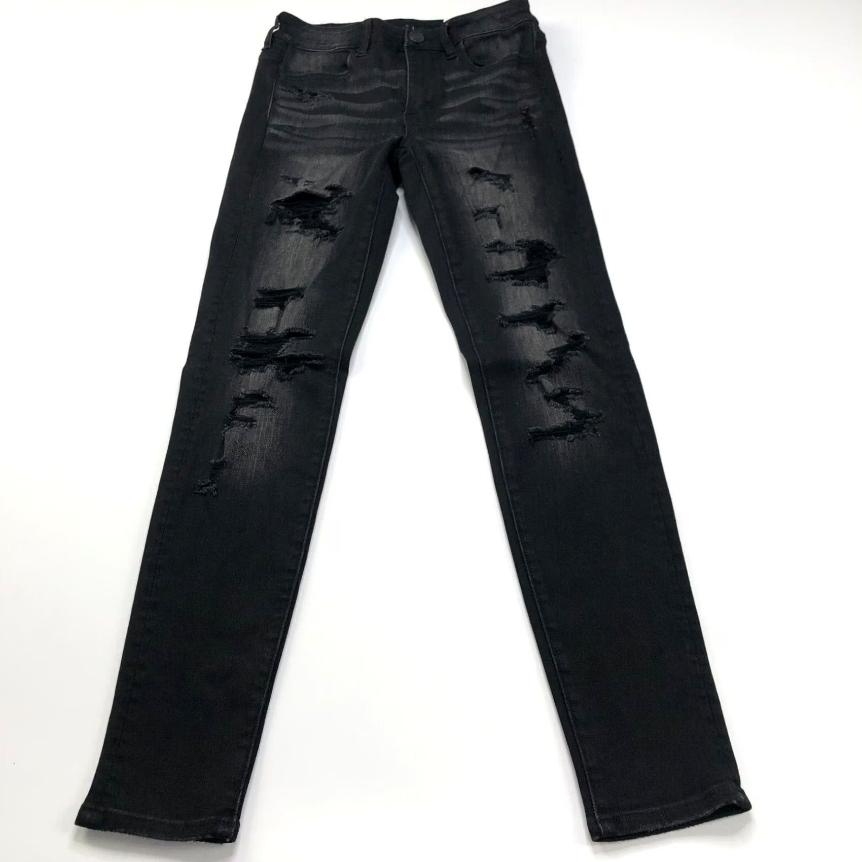 American Eagle Outfitters American Eagle Outfitters Jeans Hi Rise Jegging Black 2 25W 29L Denim Tapered 5-Pocket Womens Small Bootcut (if applicable) Size 26" / US 2 / IT 38 - 3 Thumbnail