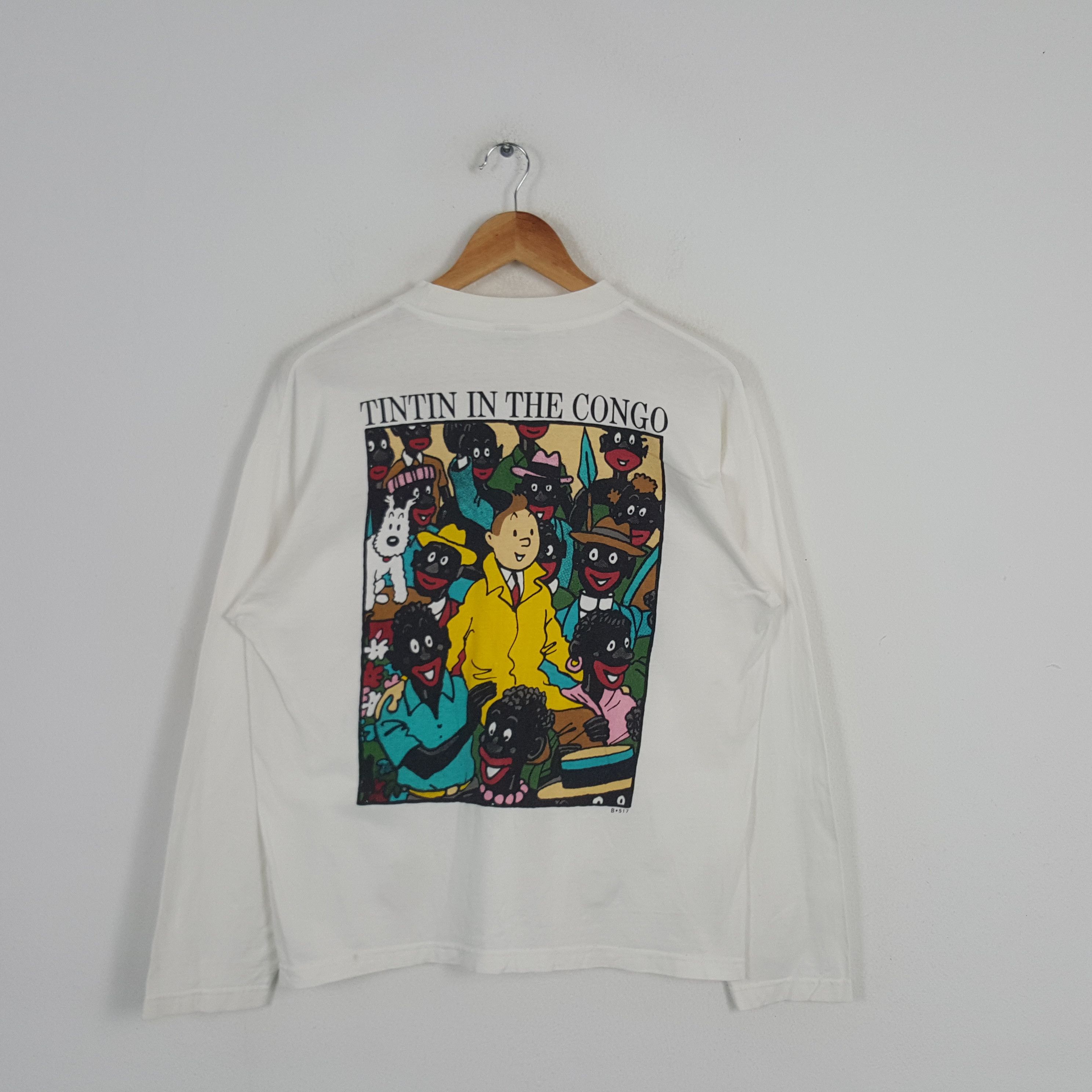 Cartoon Network × Vintage Vintage Tintin In The Congo American Cartoon Movie Tshirt Size US L / EU 52-54 / 3 - 1 Thumbnail