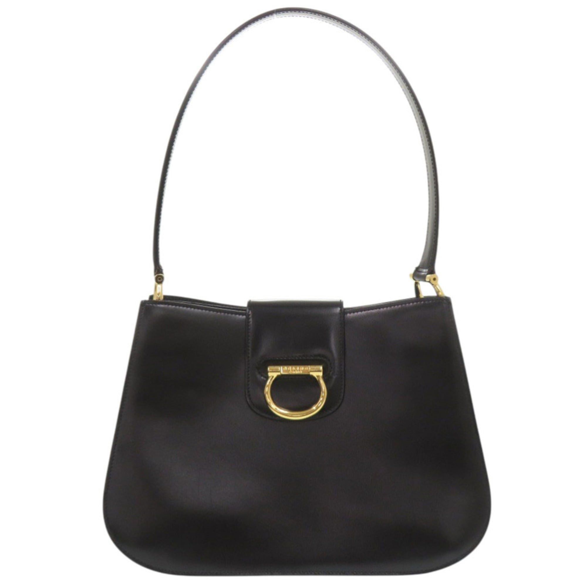 Celine Excellent condition Celine leather black shoulder bag 0247CELINE Size ONE SIZE - 1 Thumbnail