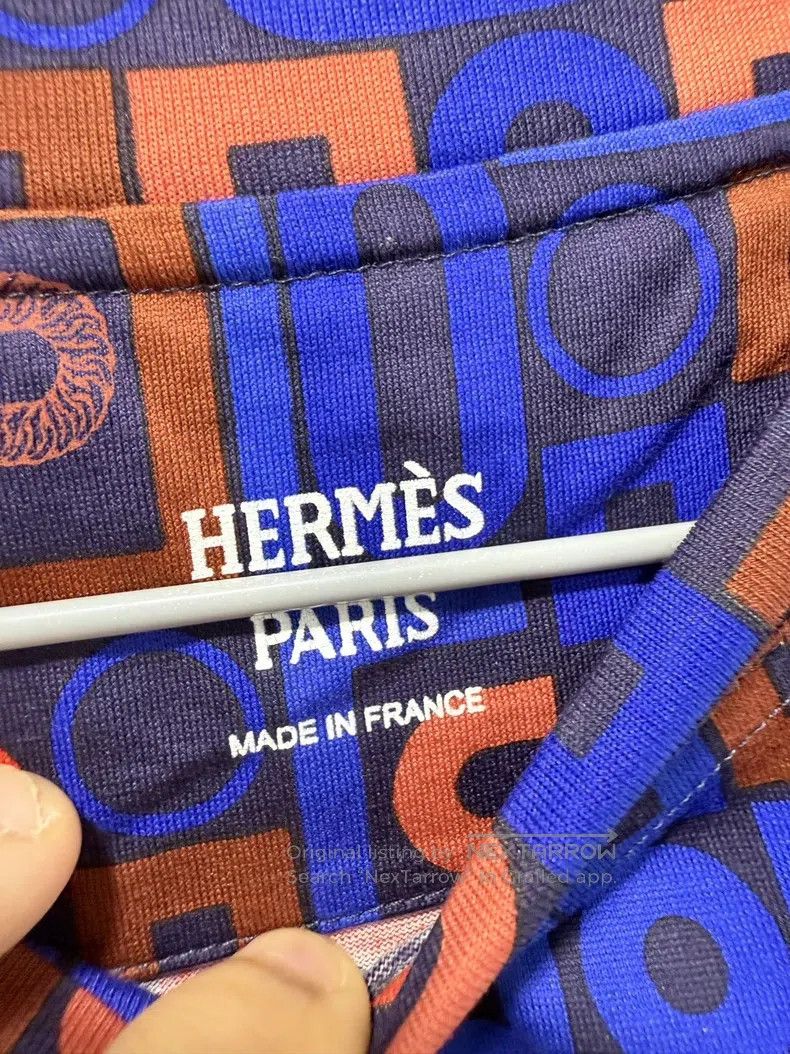 Hermes Hermes Geometric printed slim-fit short-sleeve shirt Size XS / US 0-2 / IT 36-38 - 3 Thumbnail