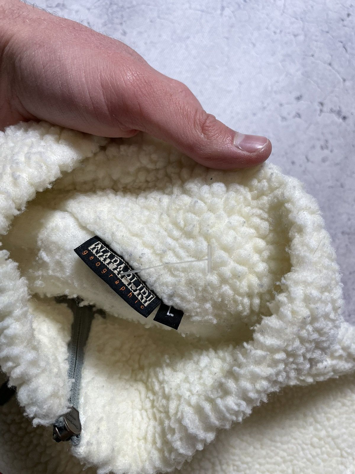 Napapijri Vintage Fleece Sherpa Sweatshirt Half 1/4 Zip Napapijri Y2K Size US L / EU 52-54 / 3 - 5 Thumbnail