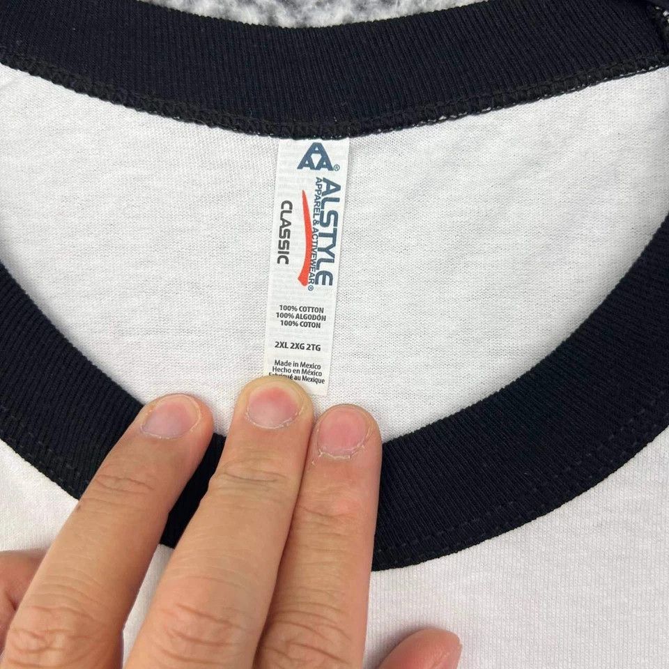 Alstyle Lucky Daves Shirt Men 3/4 Sleeve Crew Neck Cotton 2XL Size US XXL / EU 58 / 5 - 3 Thumbnail