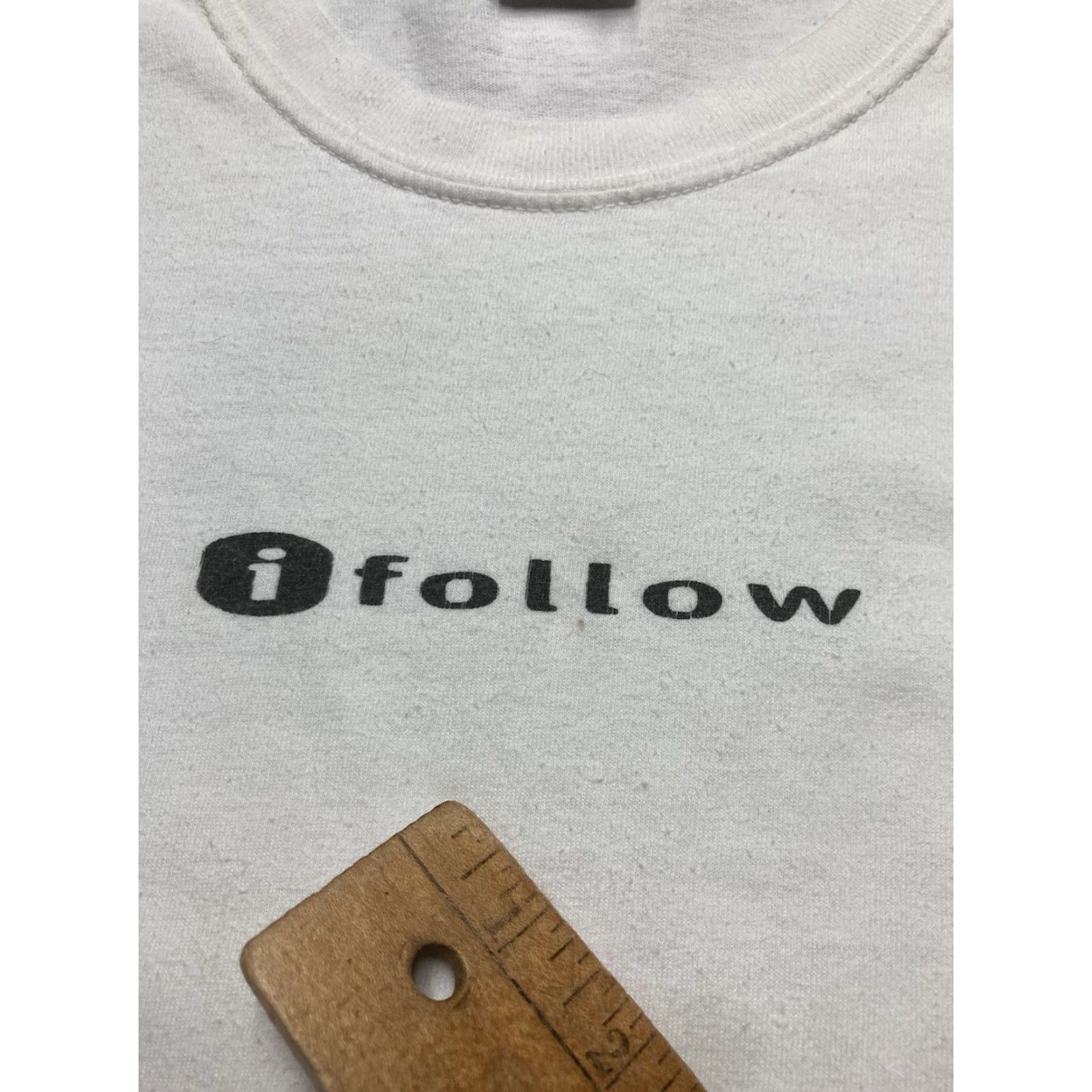 Vintage VINTAGE Jesus T-Shirt Shirt Men Large White I follow Jesus Christian iPod parody Funny Graphic Size US L / EU 52-54 / 3 - 5 Thumbnail