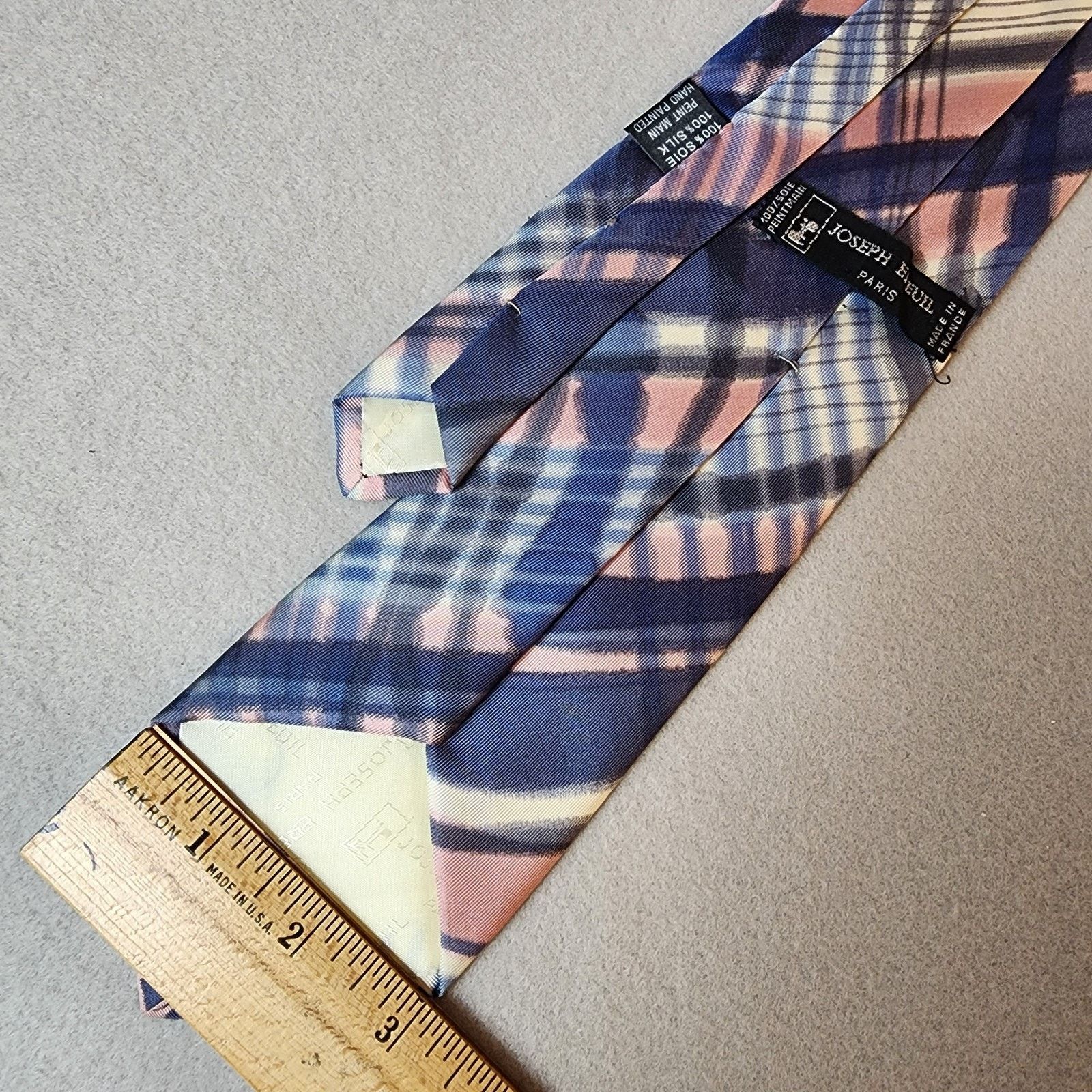 Other Joseph Ereuil Peint Main Hand Painted Silk Tie France 3"x58" Size ONE SIZE - 2 Thumbnail