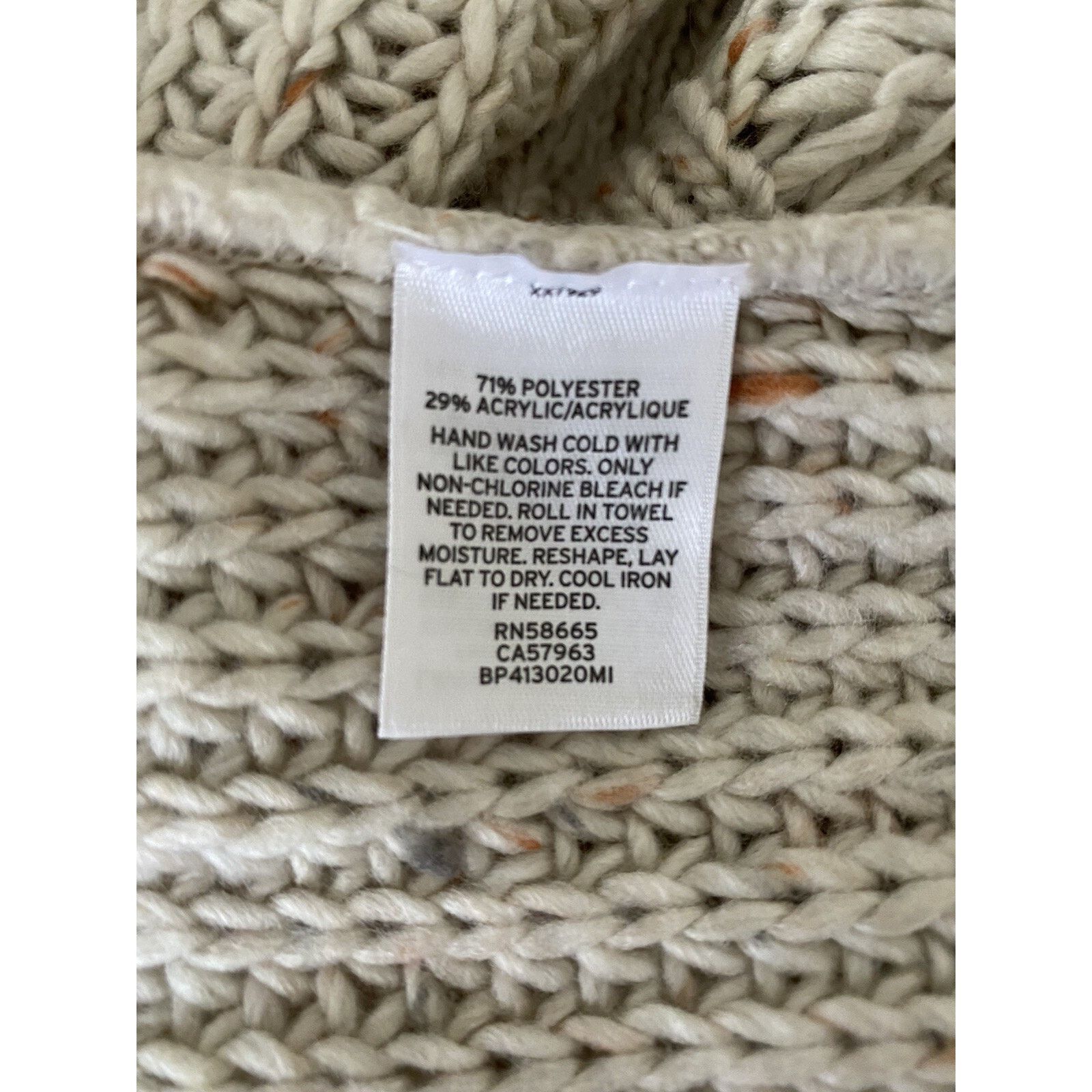 BP. BP cardigan beige women knitted sweater size M A003134 Size M / US 6-8 / IT 42-44 - 5 Thumbnail