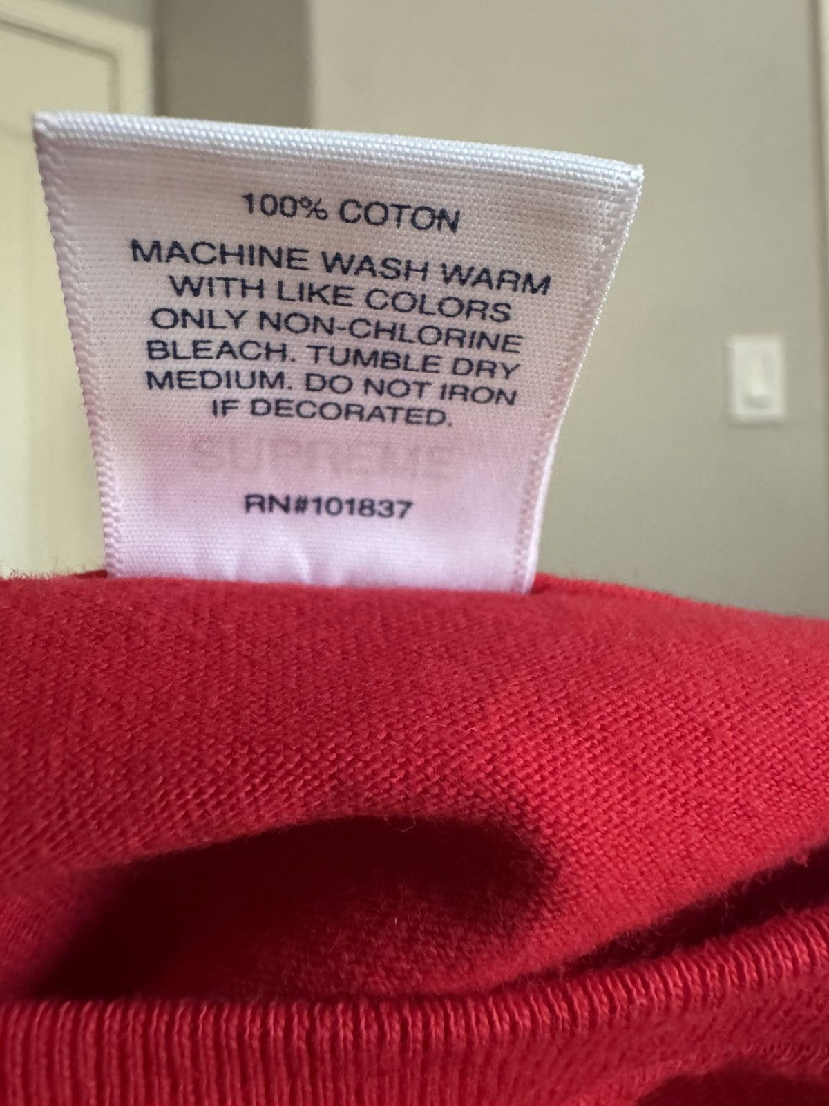 Supreme Supreme Hard Goods Tee Red SS19 Size M New Size US M / EU 48-50 / 2 - 4 Thumbnail