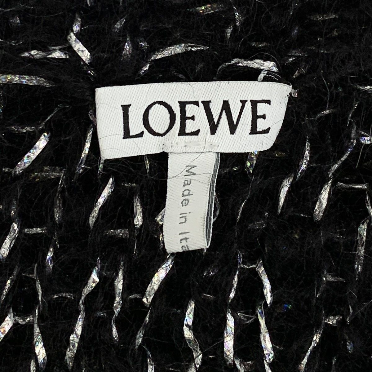 Loewe Loewe Black Mohair Crew Neck Long Sleeve Knit Sweater K26WX Size XS / US 0-2 / IT 36-38 - 5 Thumbnail