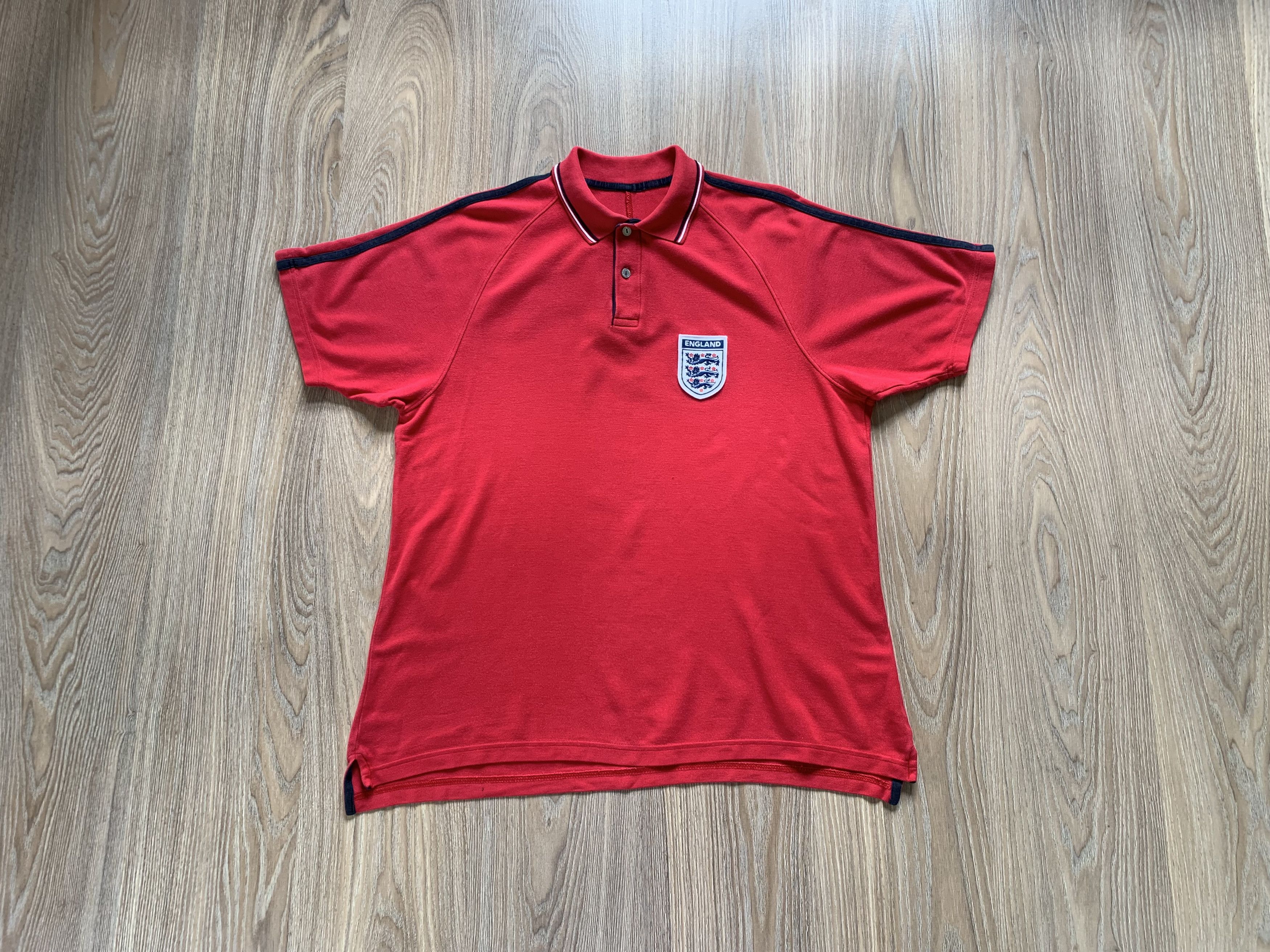 Marks & Spencer × Vintage Marks And Spencer England Red Cotton Polo Size US M / EU 48-50 / 2 - 1 Thumbnail