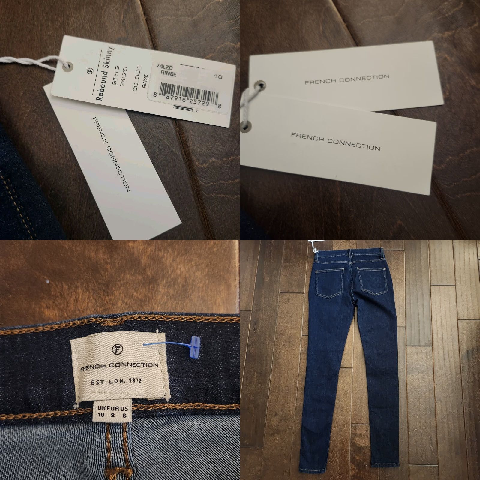 French Connection VINTAGE French Connection Rebound Skinny Jeans Women’s US 6 Dark Wash NWT Size 28" / US 6 / IT 42 - 9 Thumbnail