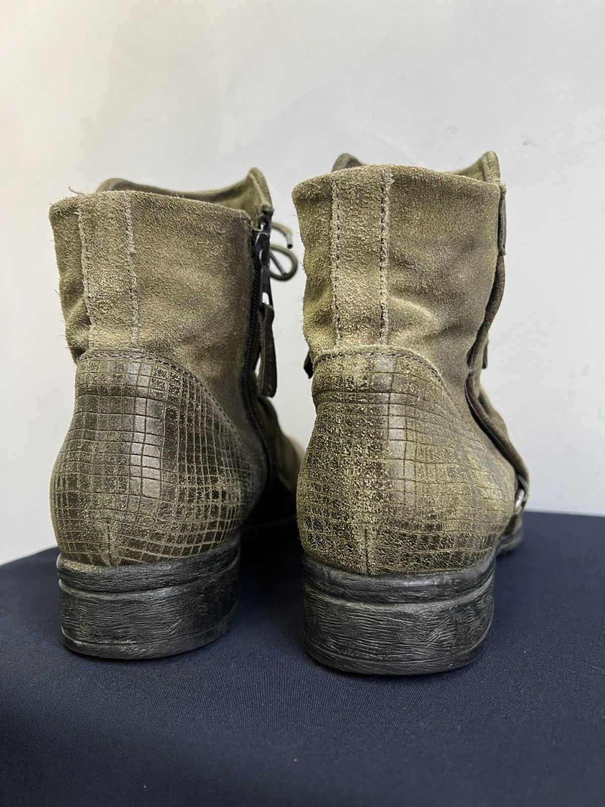 A.S.98 Avant garde leather ankle moto boots guidi style 90s Size US 7.5 / EU 40-41 - 10 Thumbnail