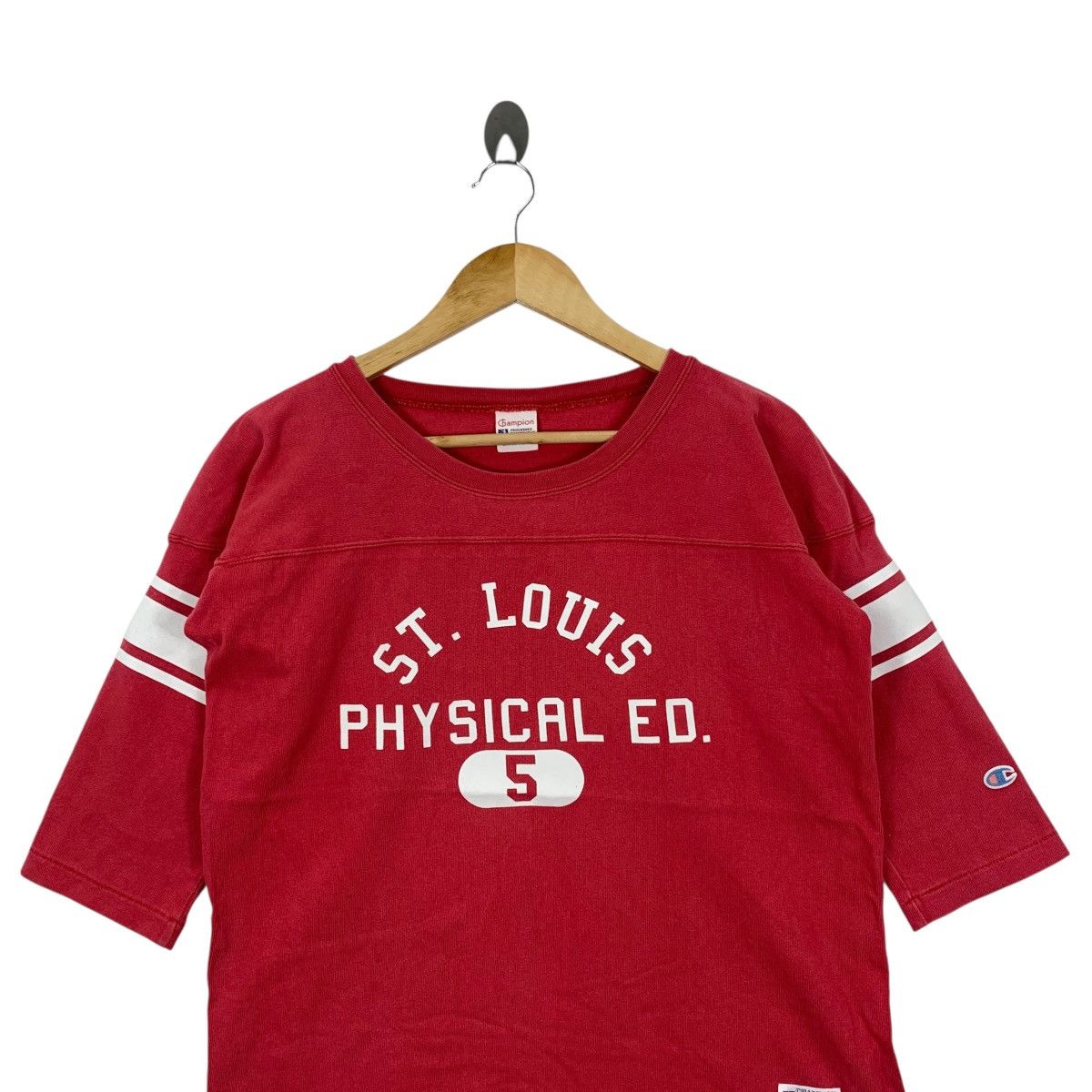 Champion Vintage CHAMPION RUNNING St Louis Physical Ed Raglan Shirt Size US L / EU 52-54 / 3 - 2 Thumbnail