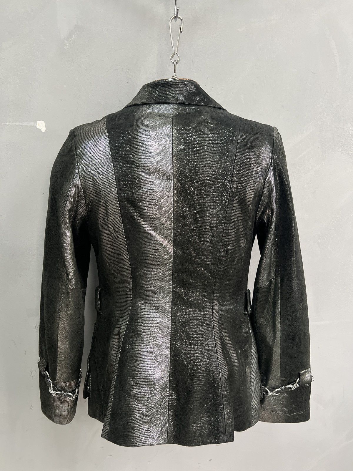 Hysteric Glamour gothic mettalic leather blazer y2k style if six was nine Size US S / EU 44-46 / 1 - 6 Thumbnail