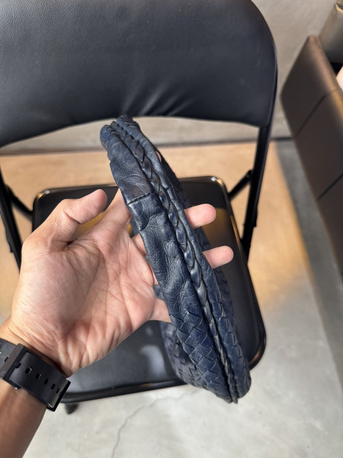 Bottega Veneta BOTTEGA VENETA Blue Intrecciato Nappa Leather Veneta HoboBag Size ONE SIZE - 9 Thumbnail