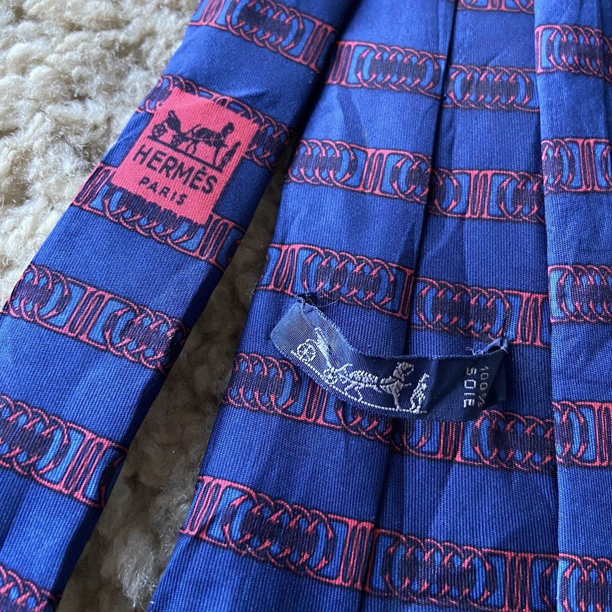 Hermes × Vintage HERMES Paris Silk Tie Made In France Size ONE SIZE - 11 Thumbnail