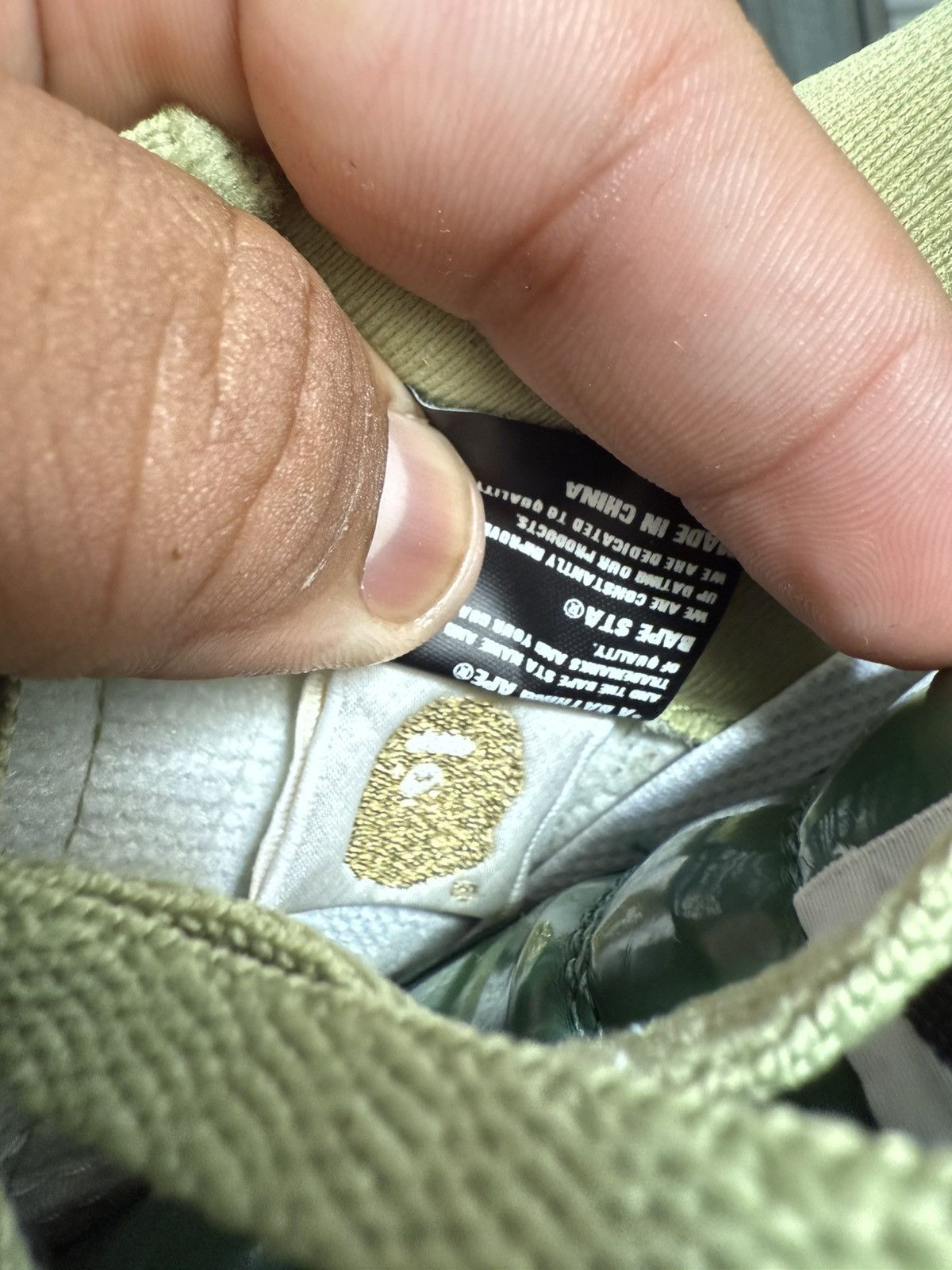 Bape Bapesta Green Check Shoes Size 9 Size US 9 / EU 42 - 17 Thumbnail