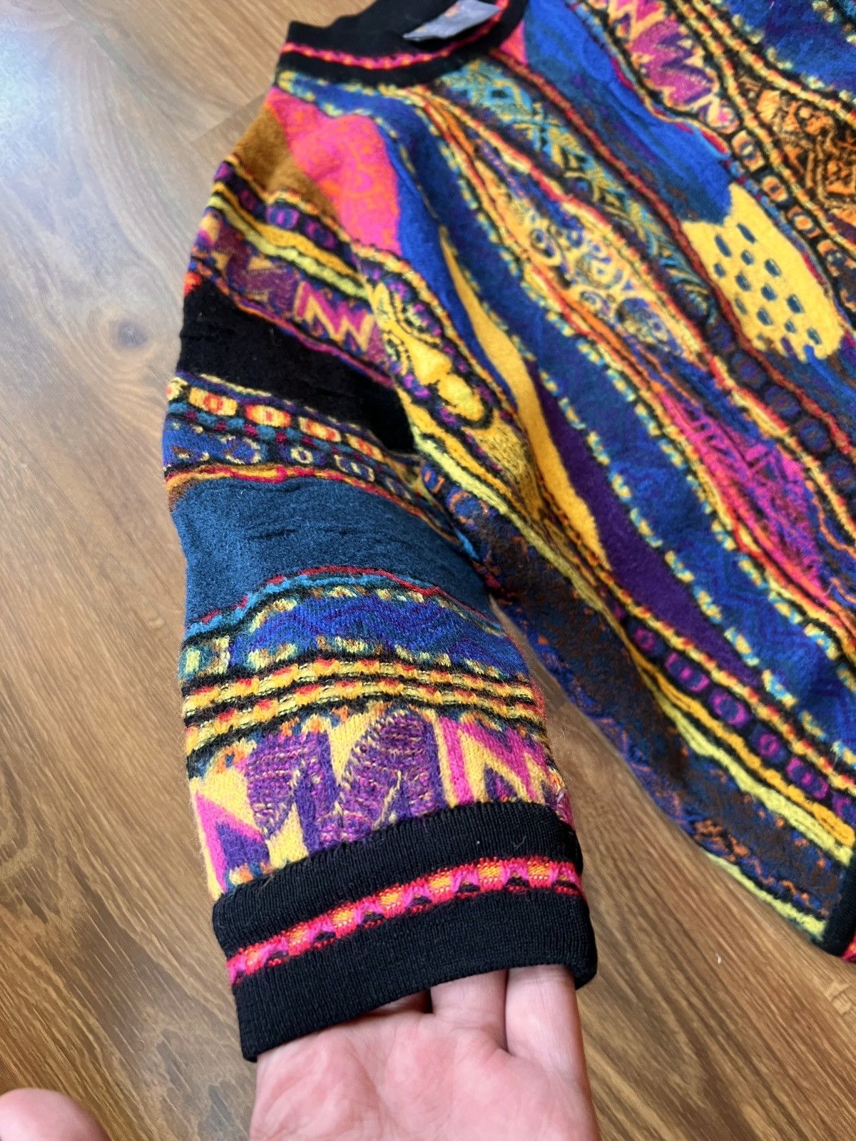 Coogi Rare Coogi Knit / Sweater (yellow/Blue/Pink/Black) Size US XS / EU 42 / 0 - 6 Thumbnail