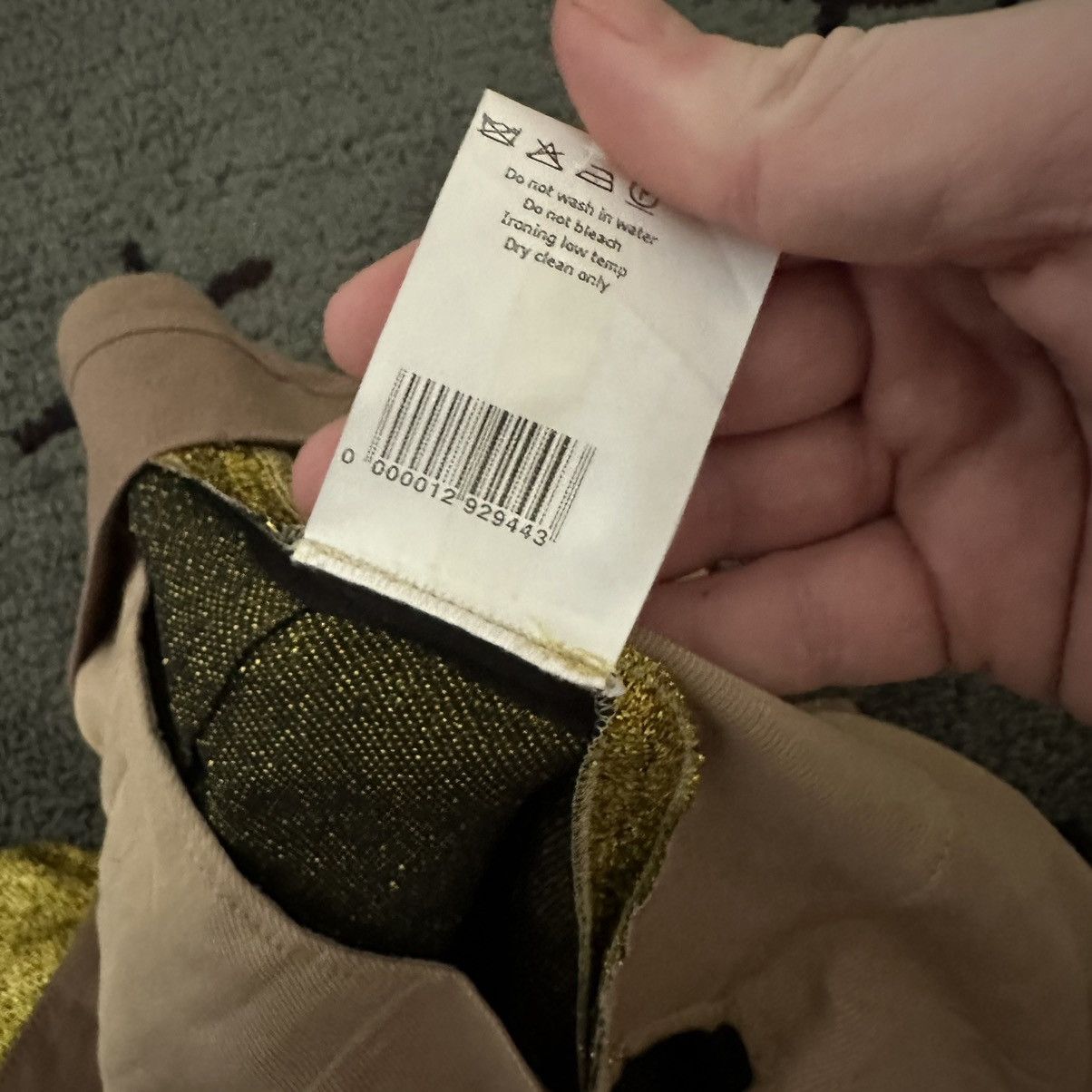 Veronique Branquinho Archive Veronique Branquinho Gold Lurex Trousers Pants Size 28" / US 6 / IT 42 - 4 Thumbnail