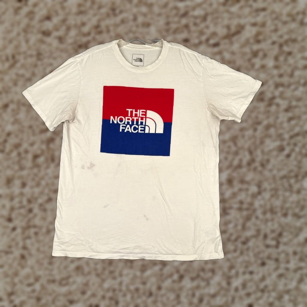 The North Face The North Face Shirt Men Large White Short Sleeve Crew Cotton Breathable Logo Size US L / EU 52-54 / 3 - 1 Thumbnail