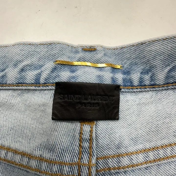 Saint Laurent Paris Saint Laurent High-Waist Light Blue Jeans -2507 Size 27" / US 4 / IT 40 - 4 Thumbnail
