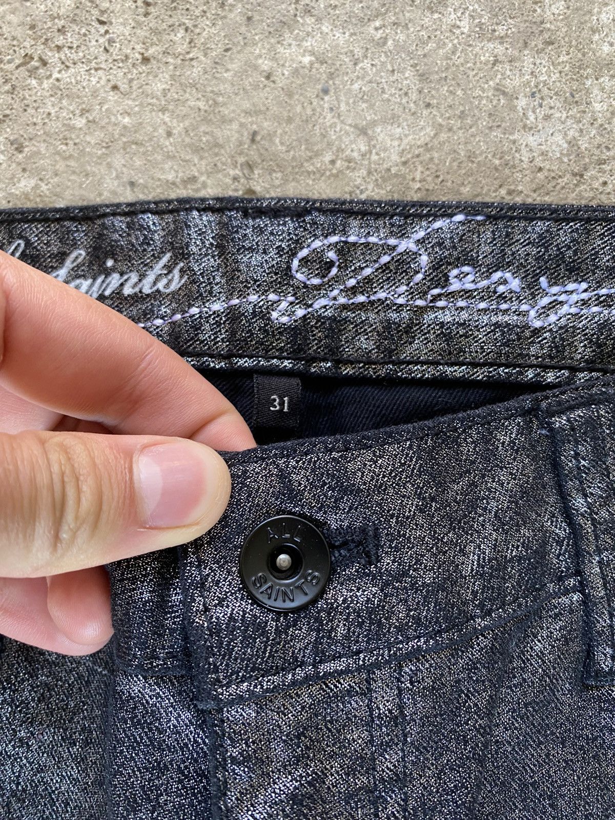 Allsaints AllSaints Hedi Slimane boy Skiny Pants Number Nine style Size US 31 - 5 Thumbnail