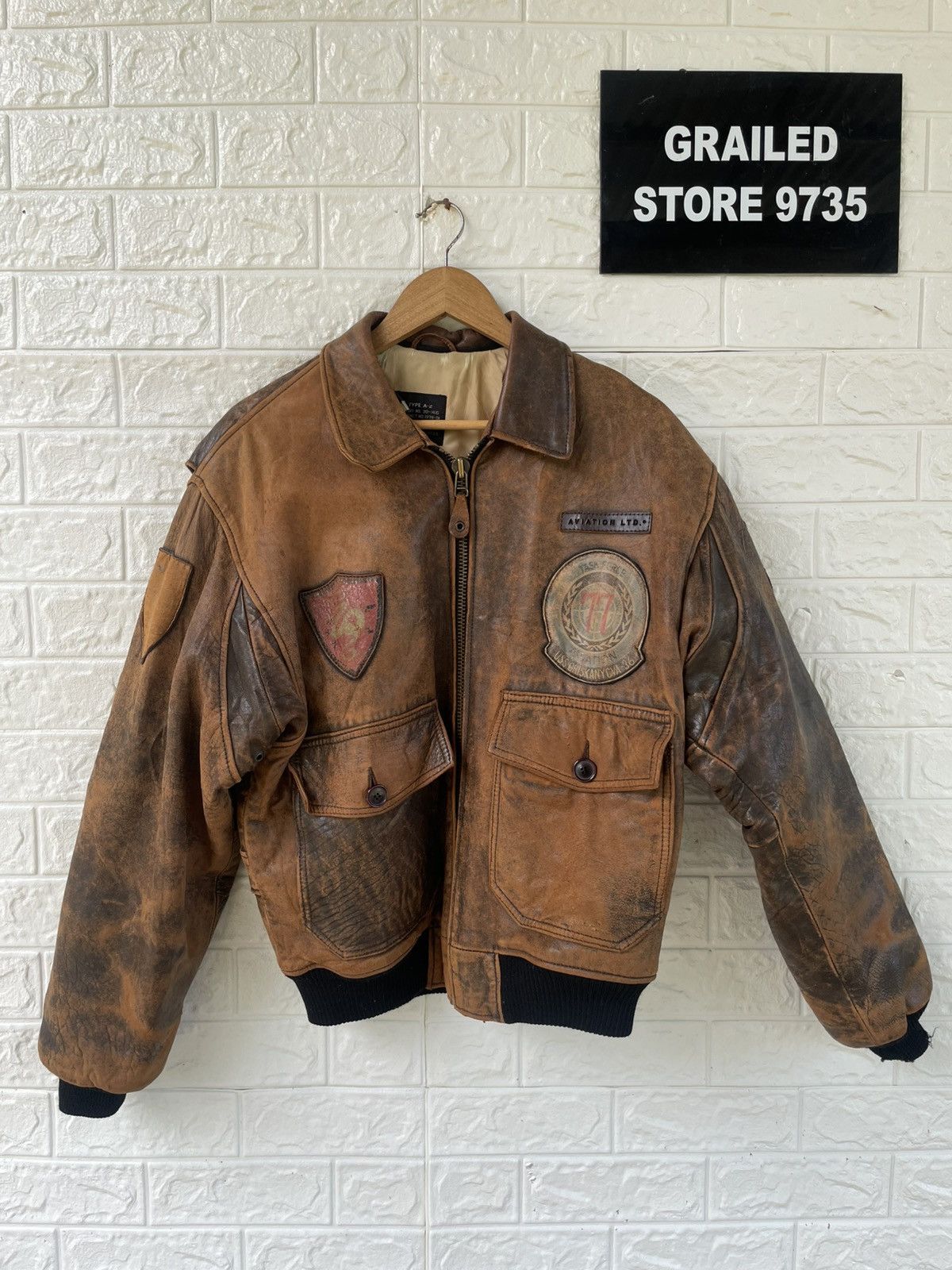 Y2K Vintage Astar Moto Leather Jacket
