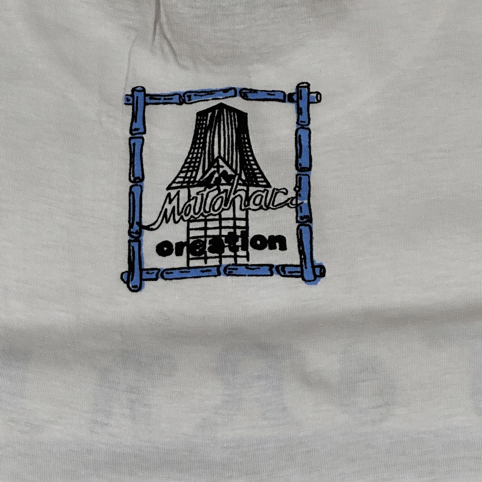 Maharishi NWT Vintage Indonesia Graphic T-shirt Hieroglyphic Blue Blk Size US XL / EU 56 / 4 - 4 Thumbnail