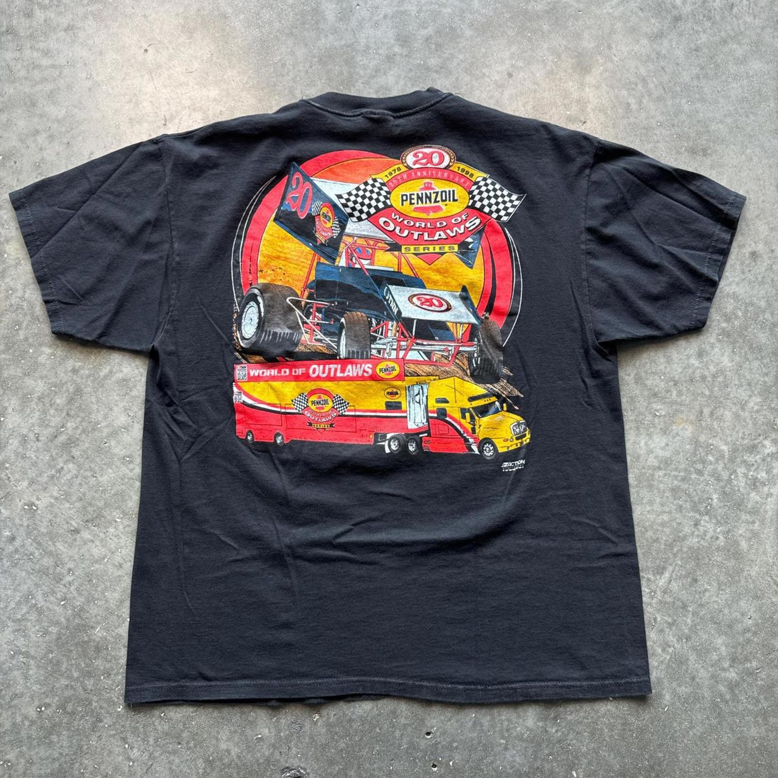 Hanes Action Sportswear Off-Road Derby Vintage 1998 Faded T-Shirt Size US XL / EU 56 / 4 - 2 Thumbnail