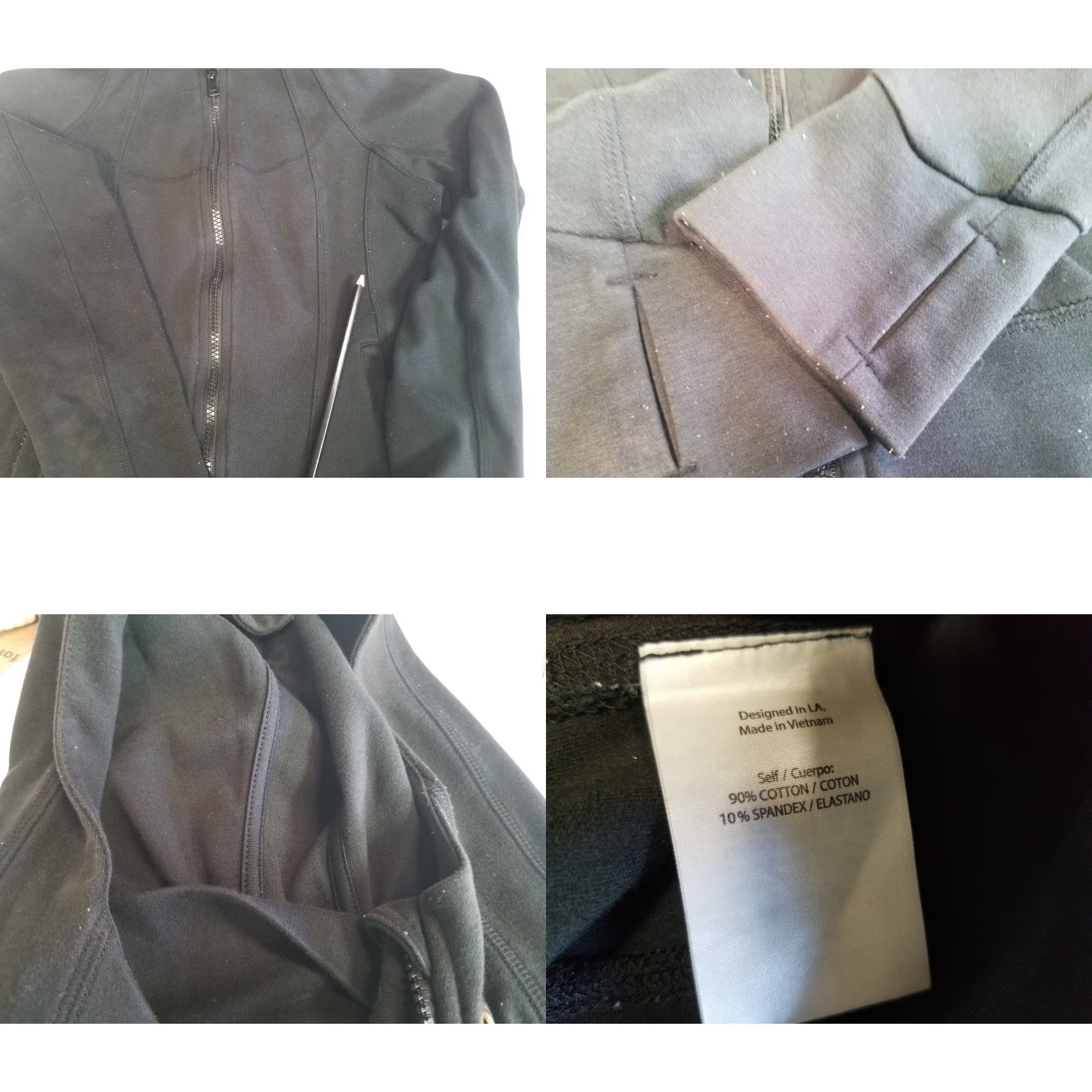 Vintage NIKIBIKI zip up hoodie black Sweatshirt Jacket Women Size Small Size S / US 4 / IT 40 - 8 Thumbnail