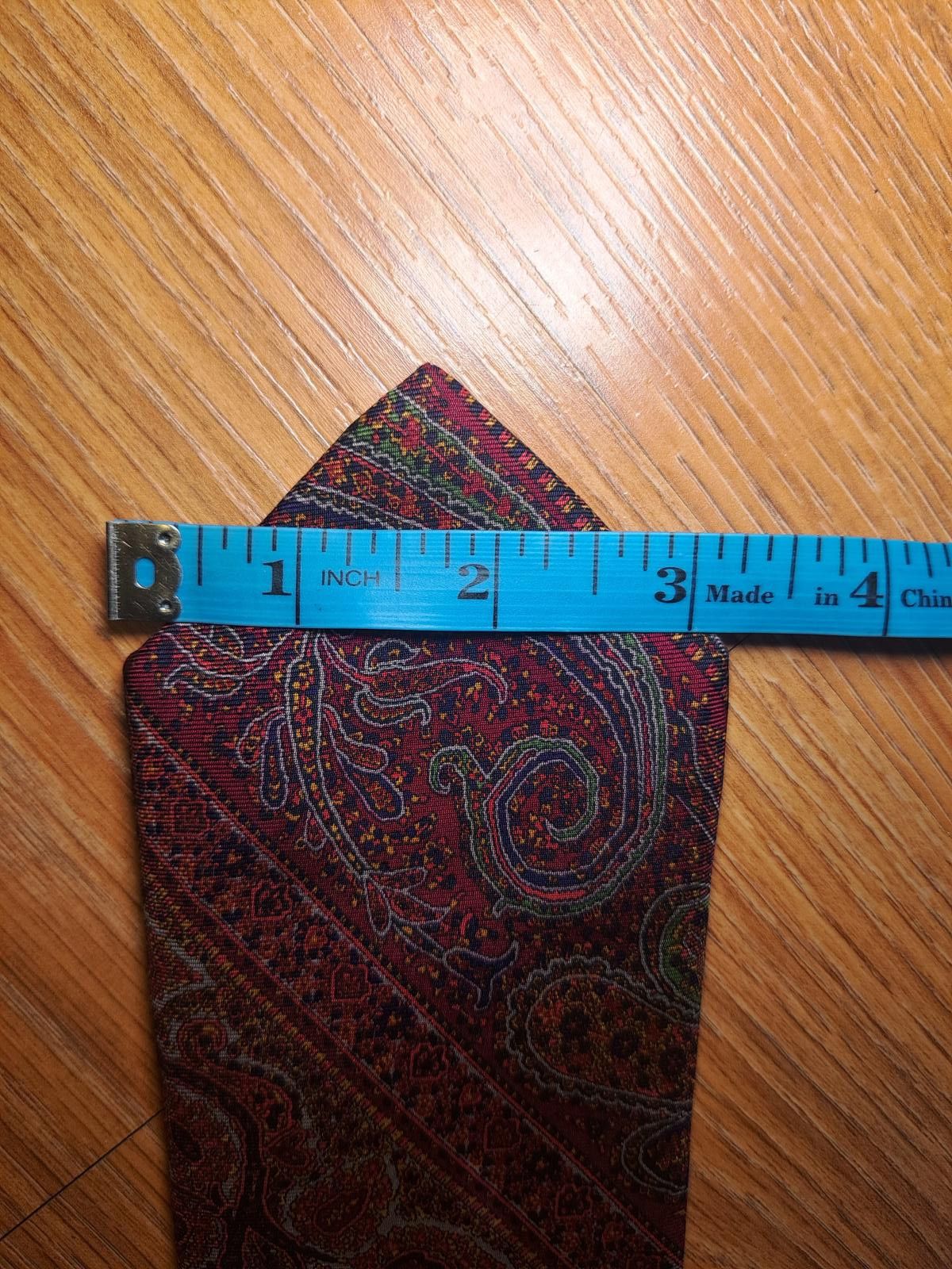 Other VINTAGE Liberty of London Silk Tie Red Floral Paisley Size ONE SIZE - 7 Thumbnail