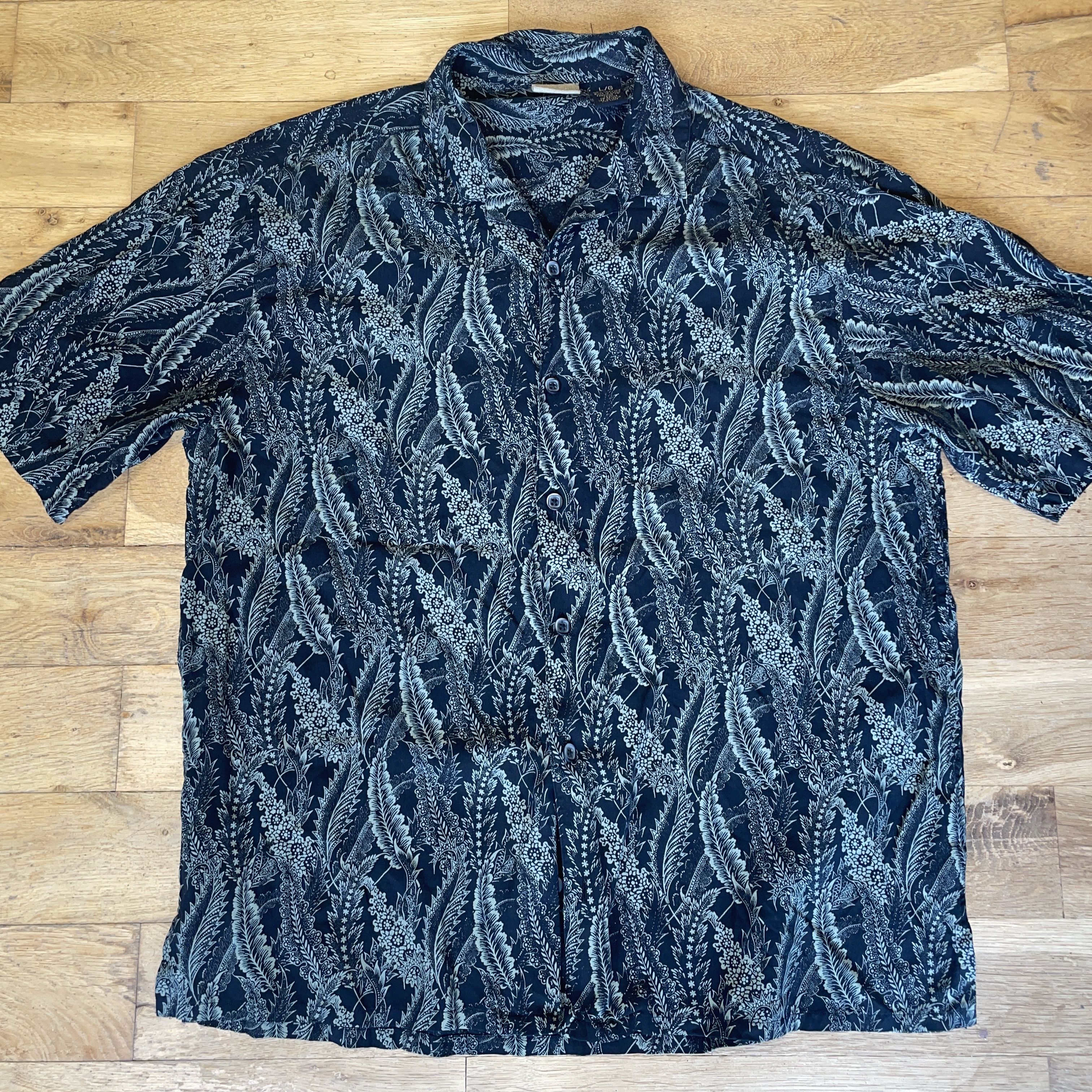 Vintage Axist Men's Fashion Shirt 100% Silk Summer Size L Size US L / EU 52-54 / 3 - 1 Thumbnail