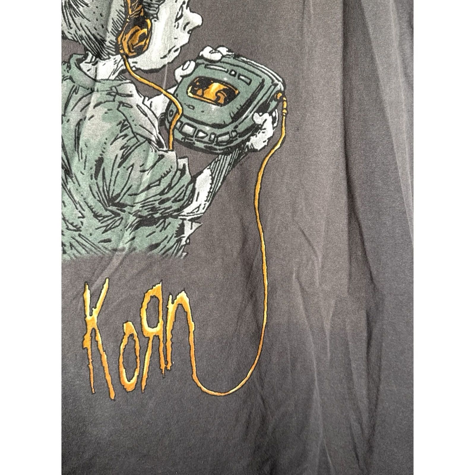 Vintage VINTAGE Giant Korn Follow the Leader T Shirt 1999 XL Gray Cotton Crew Neck Short Sleeve Men Tee XL 90s Band Tour Two Sided Front Back Printed US Made Size US XL / EU 56 / 4 - 5 Thumbnail