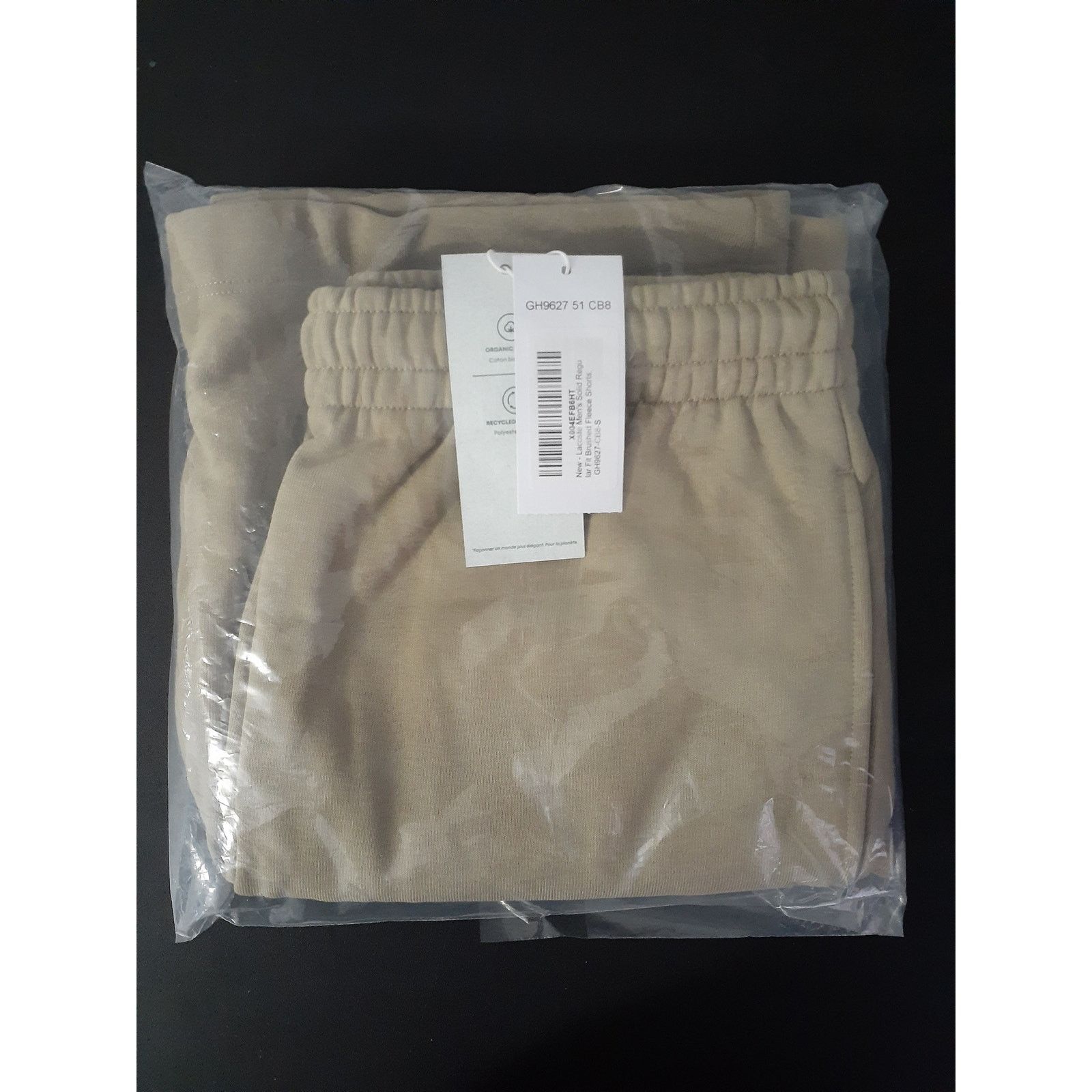 Lacoste Lacoste Men's Solid Regular Fit Brushed Fleece Shorts Gold S Size US 30 / EU 46 - 2 Thumbnail