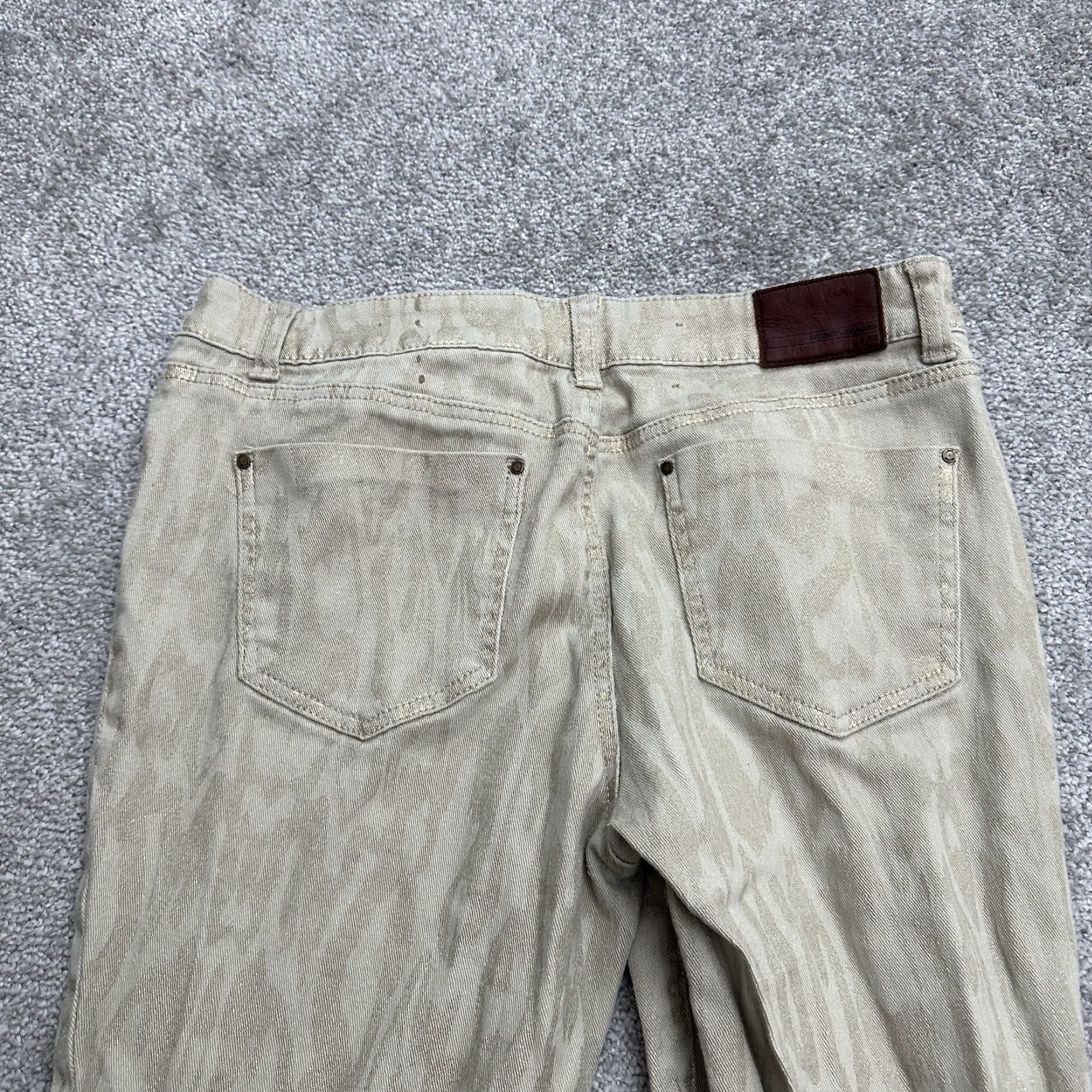 DKNY DKNY Jeans Women 30x28 Denim Straight 8 Brown Patterned Cotton Blend Size 8 Womens Classic 30x28 Brown 90s? (Oops) Size 30" / US 8 / IT 44 - 4 Thumbnail