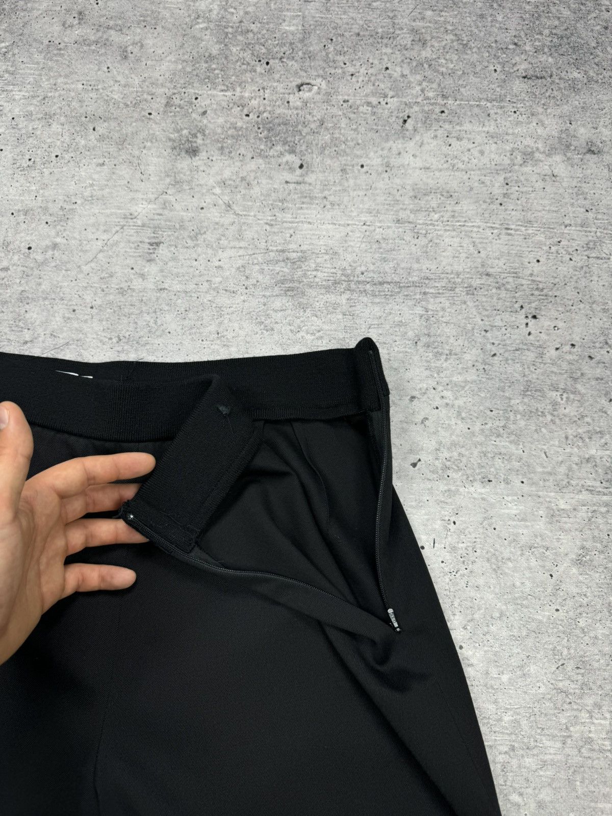 Designer × Jil Sander Vintage Jil Sander Luxury Y2K Style Black Zip Pants Trousers Size 27" / US 4 / IT 40 - 15 Thumbnail