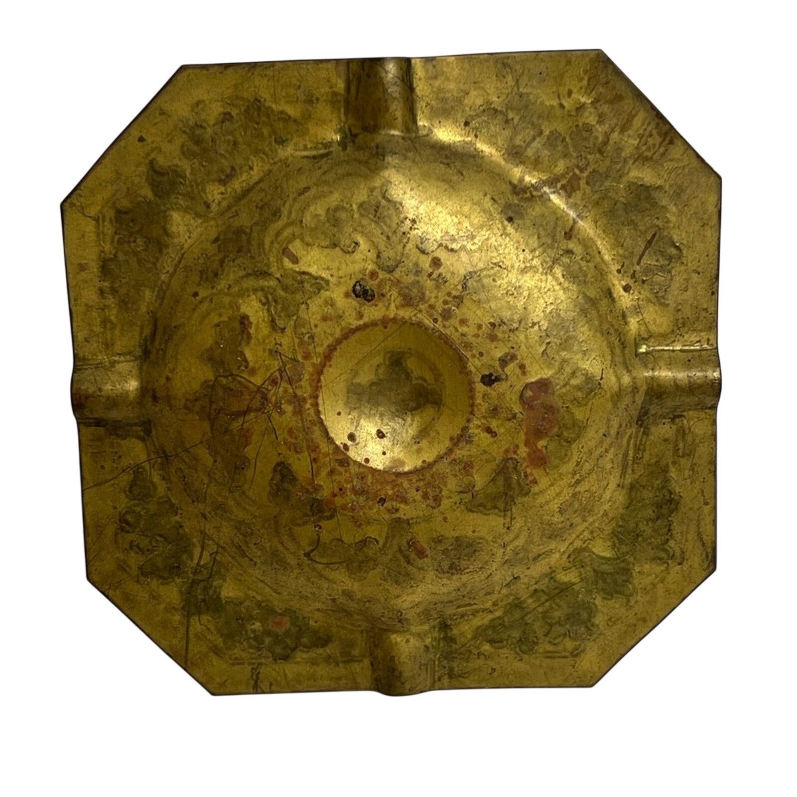 Vintage Antique Vintage Moroccan Brass Ashtray Casablanca Size ONE SIZE - 2 Thumbnail