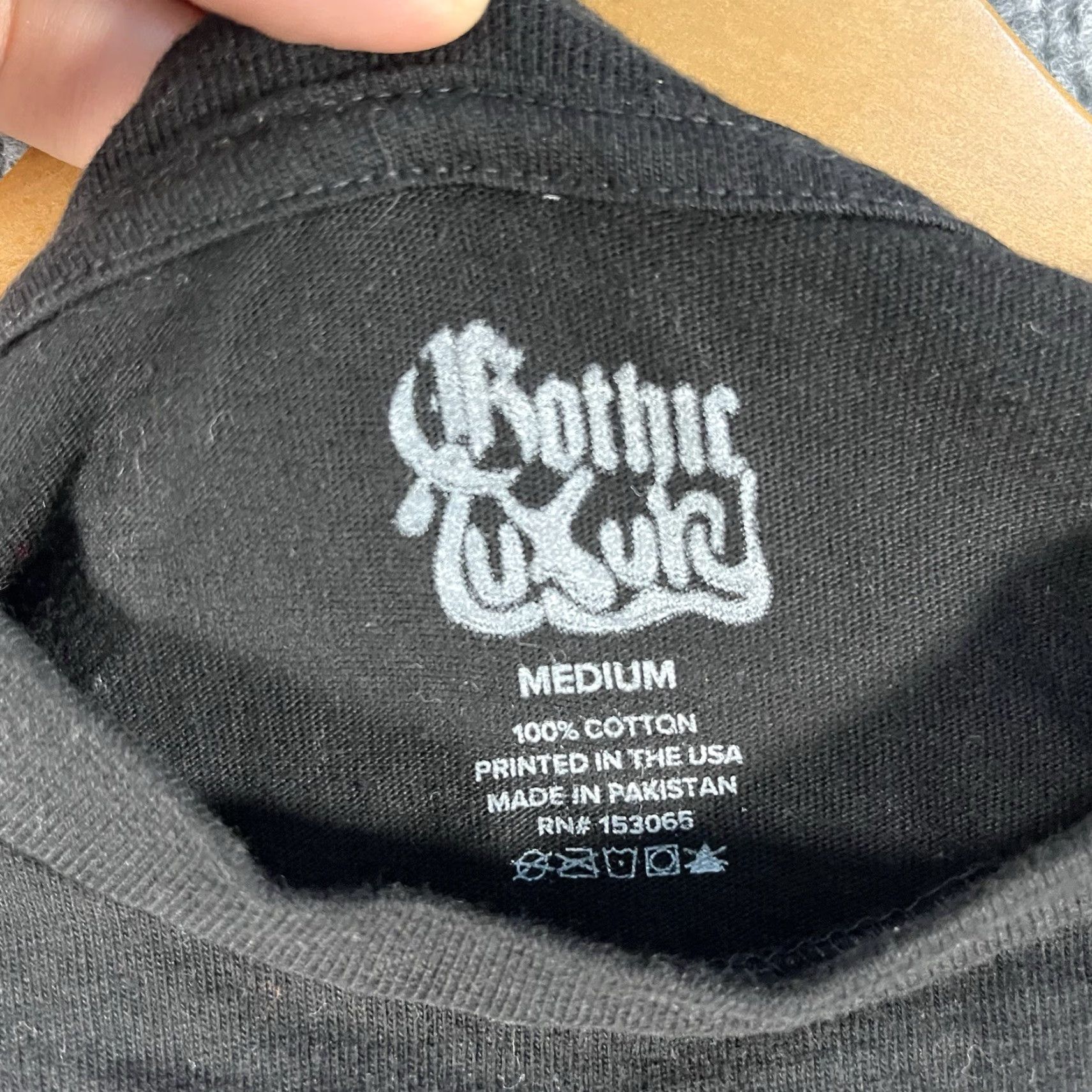 Vintage Meechy Darko Gothic Luxury Long Sleeve Shirt Mens M Black Cotton Crew Neck Gothic Regular Graphic Print Vintage? None. Size US M / EU 48-50 / 2 - 3 Thumbnail