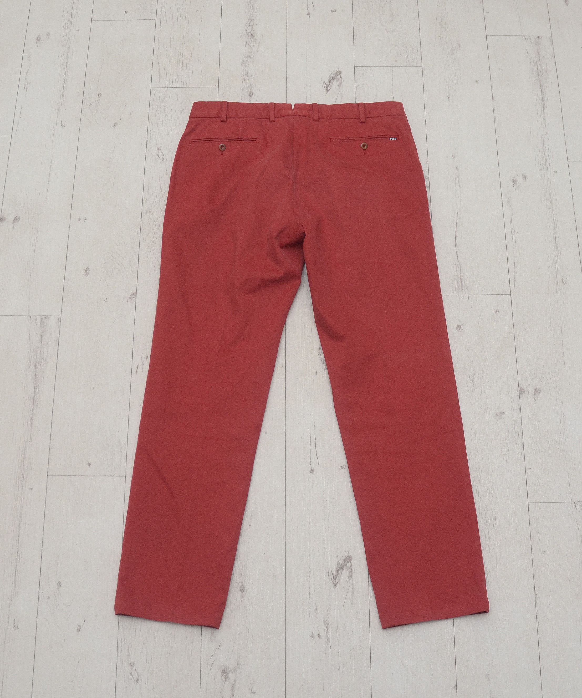 Polo Ralph Lauren × Ralph Lauren × Vintage Polo Ralph Lauren Vintage Red Cotton Chino Trousers Pants Size US 34 / EU 50 - 5 Thumbnail