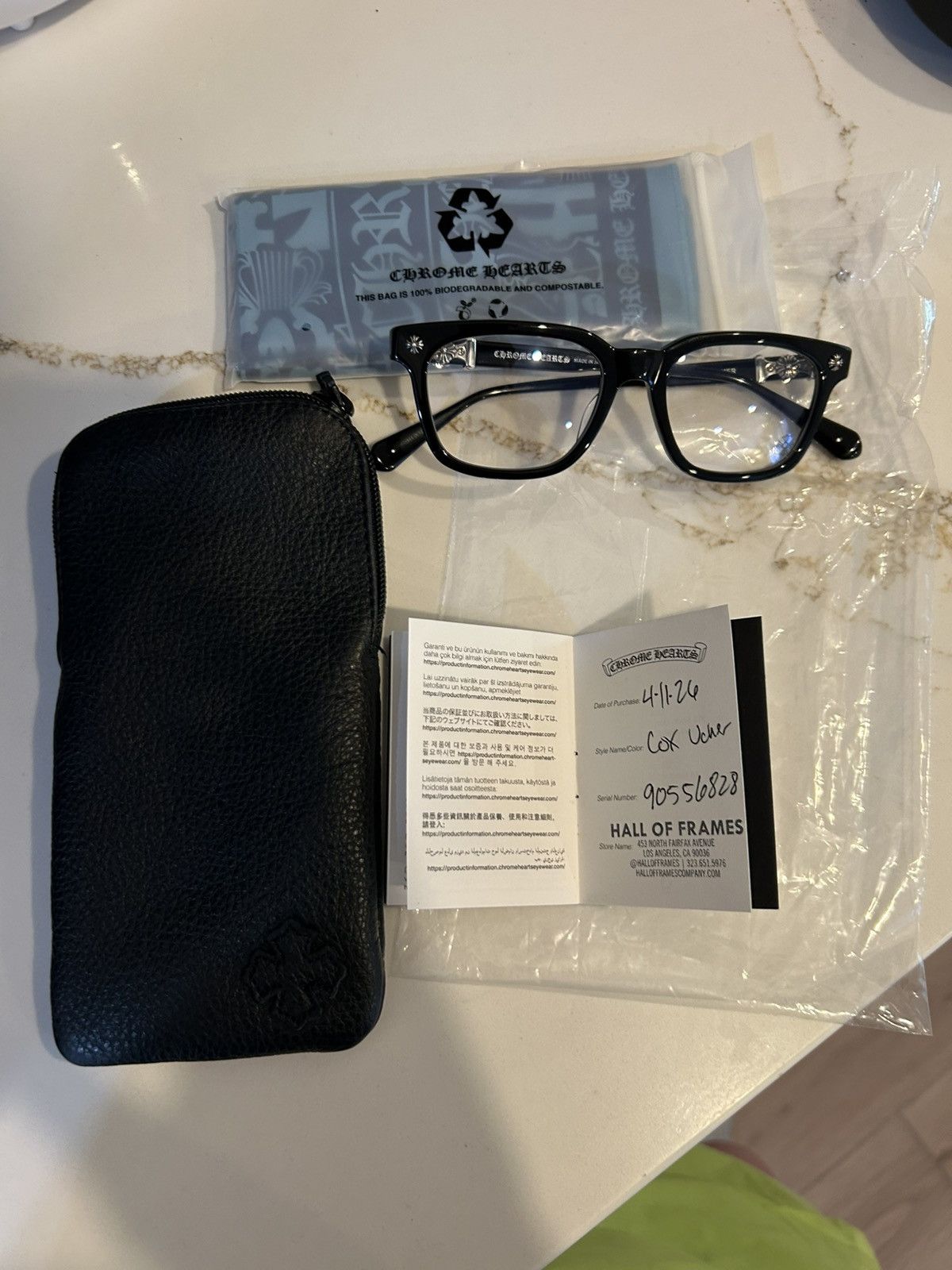 Chrome Hearts Chrome Hearts Cox Ucker Glasses Size ONE SIZE - 7 Thumbnail