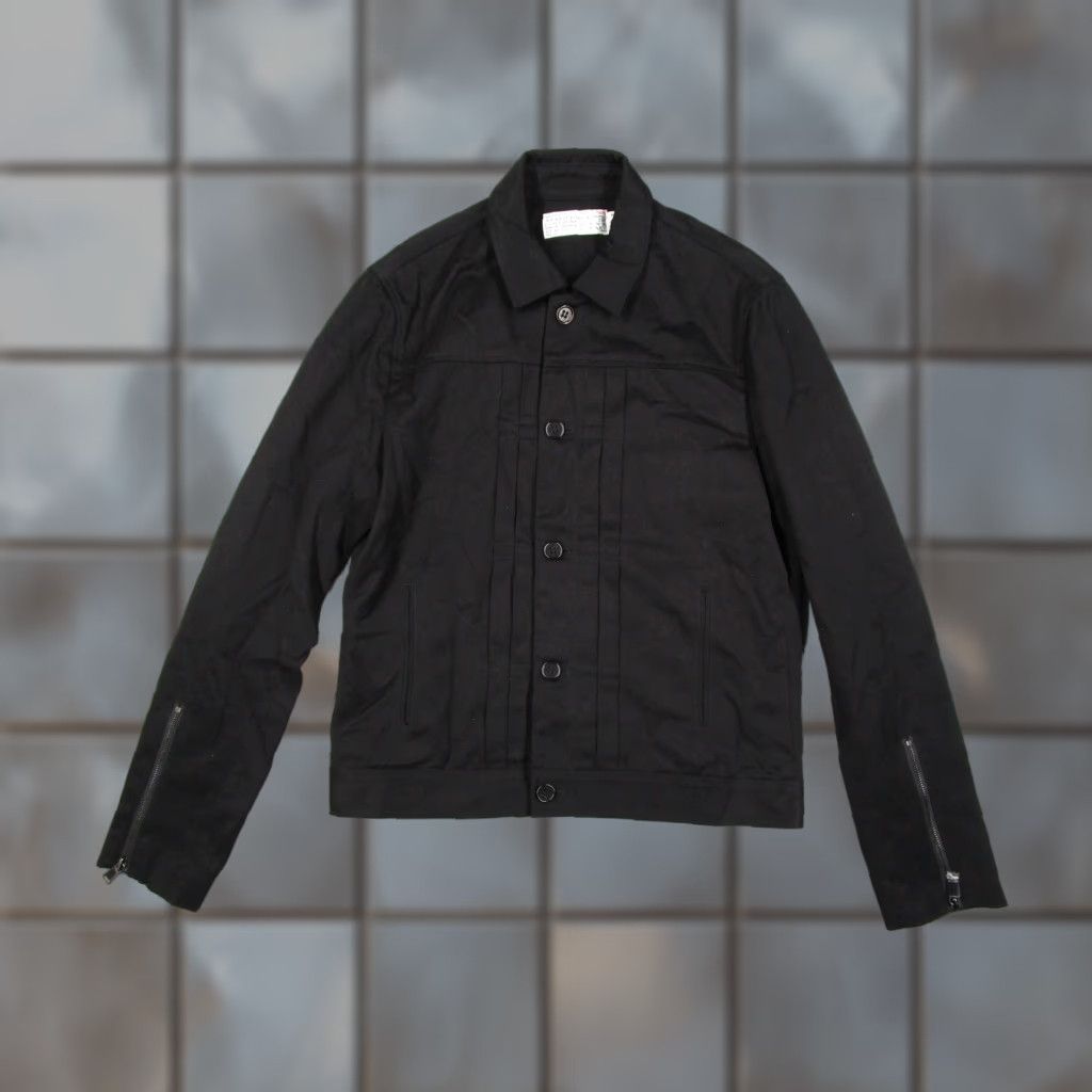 Vintage Shipley & Halmos Jacket Mens Medium Black Cotton Zip Cuff Lined Casual Trucker Size US M / EU 48-50 / 2 - 1 Thumbnail