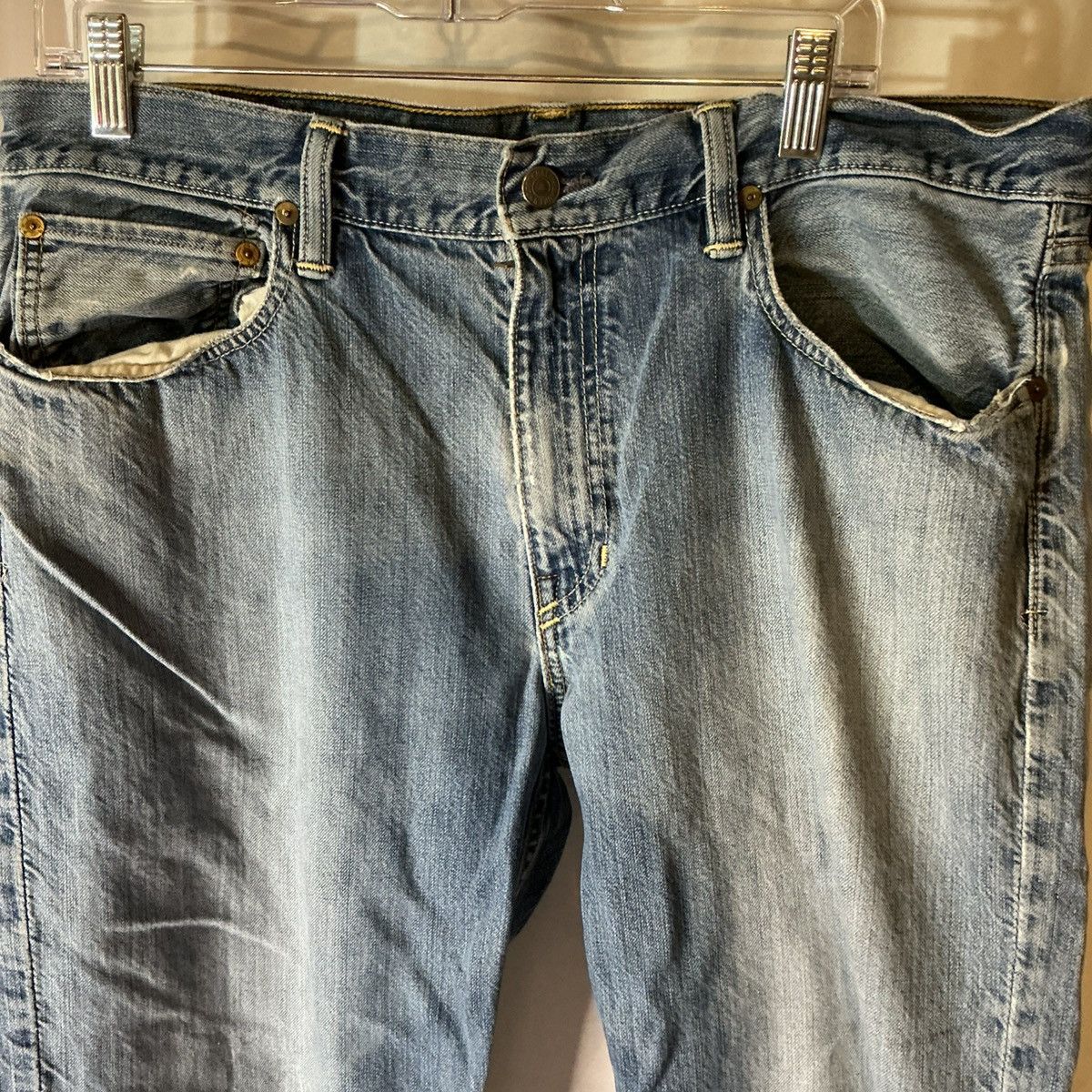 Polo Ralph Lauren Polo Ralph Lauren Jeans 35x30 Classic Straight Light Denim Size US 35 - 2 Thumbnail