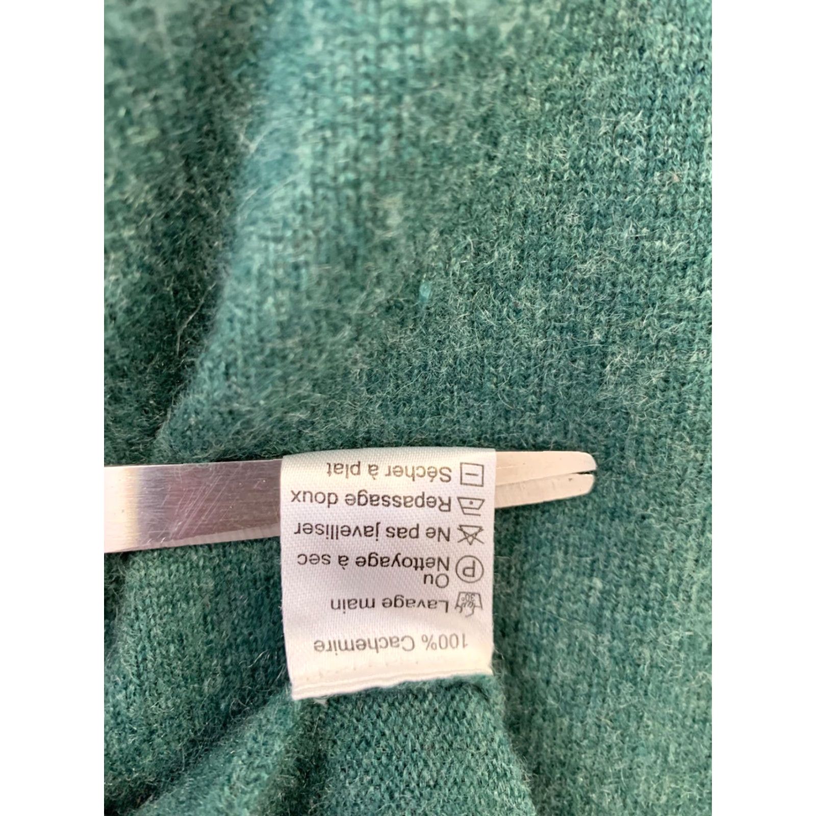 Vintage Hircus Sweater Green Men's M Crewneck Cashmere Pullover 100% - Vintage? No (pre-owned) Size US M / EU 48-50 / 2 - 4 Thumbnail
