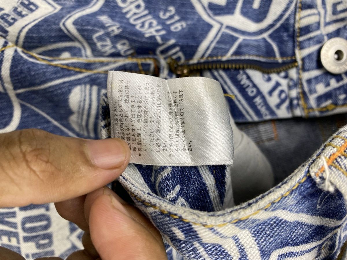 Beauty Beast × If Six Was Nine × Japanese Brand Japanese Surf Girls Oahu Northshore Fullprinted Denim Size 31" - 10 Thumbnail