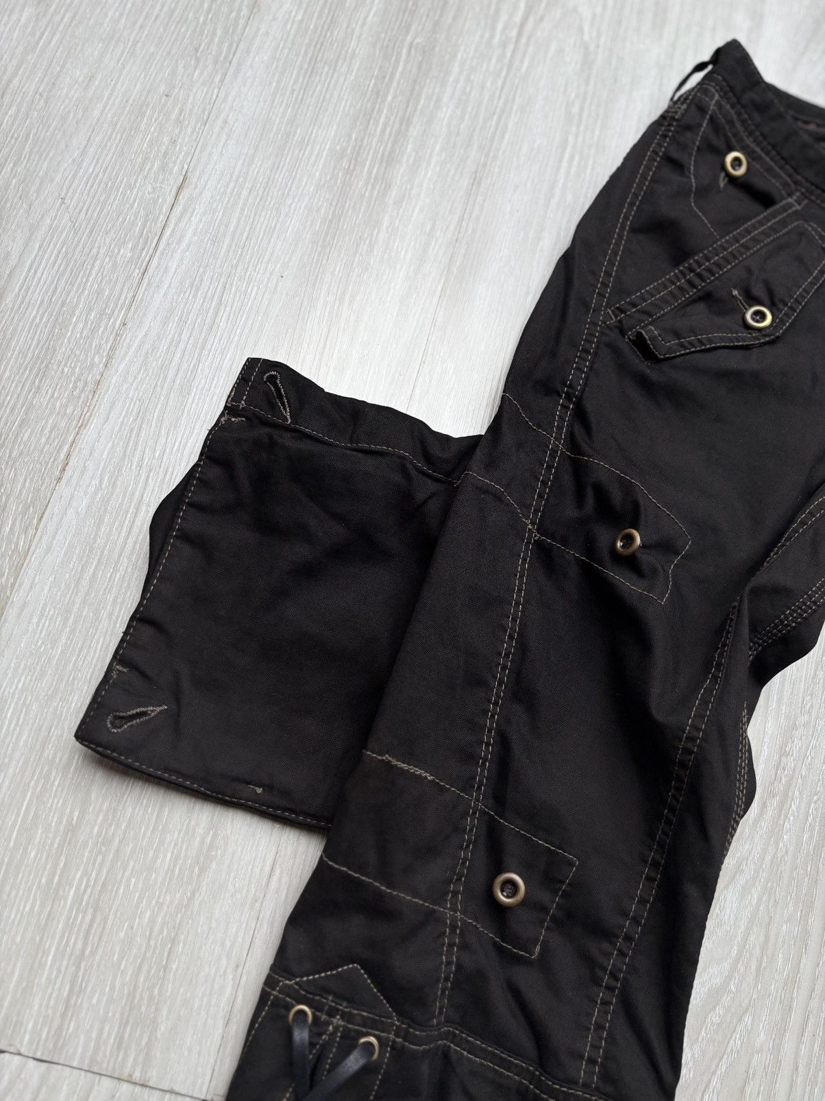 Nicole Club lace up flare cargo pants Size US 29 - 8 Thumbnail