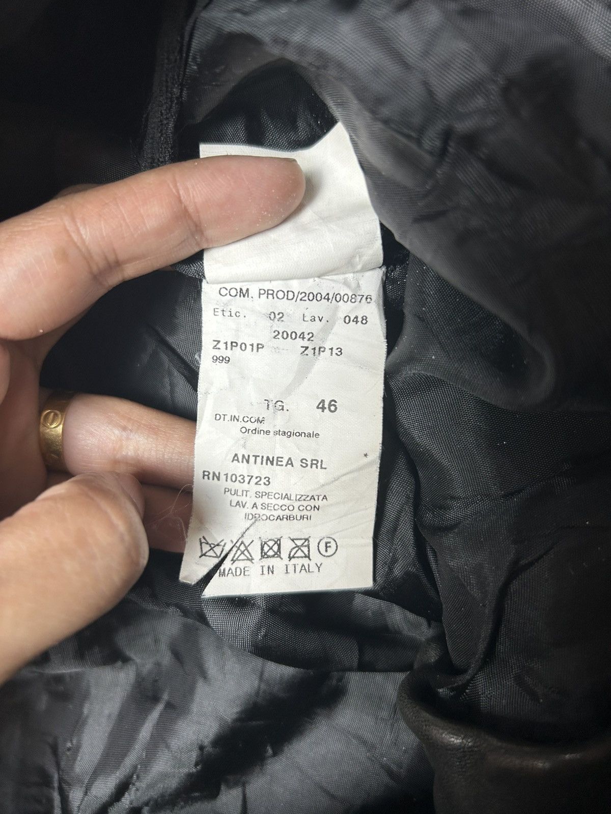 Emporio Armani × Genuine Leather EMPORIO ARMANI LEATHER PANT Size US 29 - 10 Thumbnail