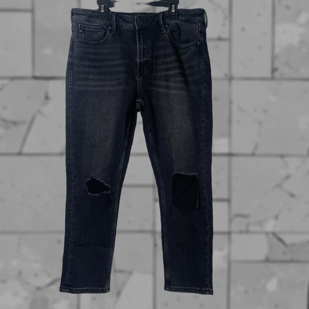 Denime NWT Dear John Black Distressed Denim Jeans Womens Size 28 Inseam 27 Size 28" / US 6 / IT 42 - 1 Thumbnail