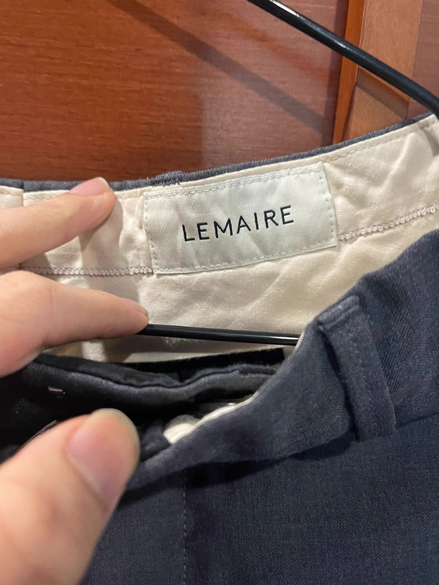 Lemaire Lemaire 21ss Gray Middle Stitch Tailored Trousers Size US 32 / EU 48 - 4 Thumbnail