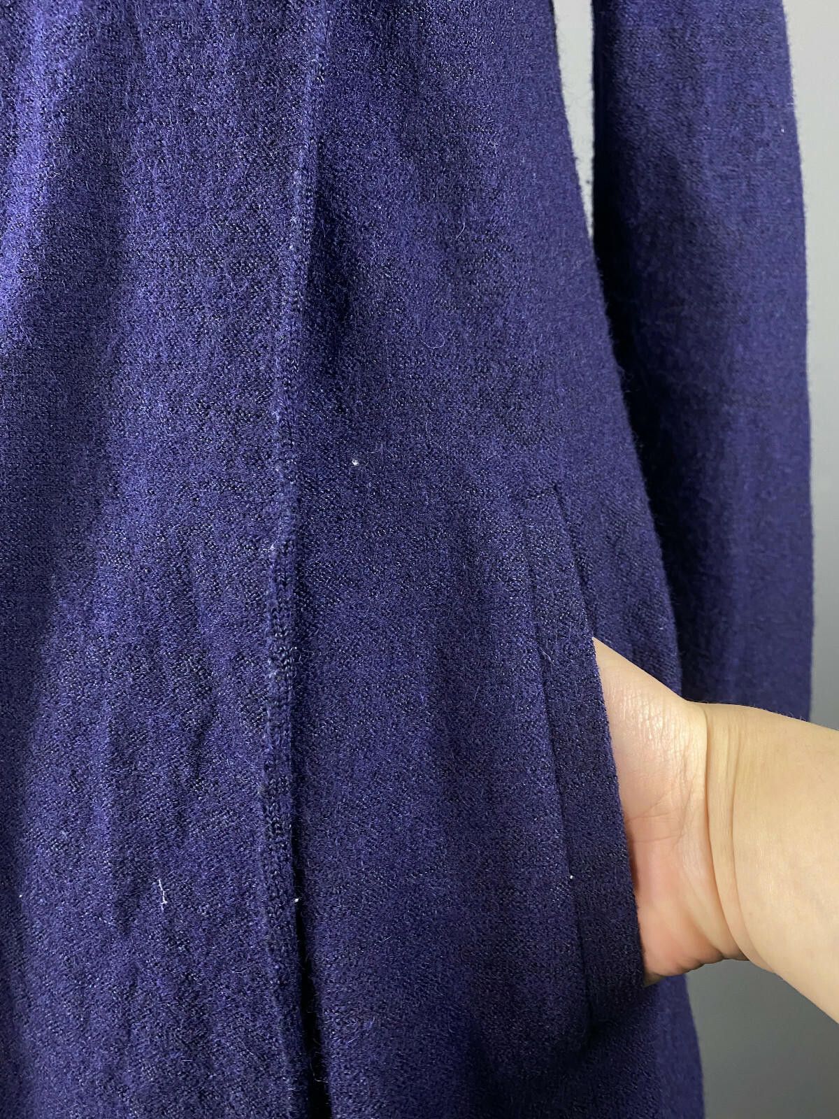 Designer Phase Eight Navy Blue Acymetric Sweater Midi Dress Size 8 Size M / US 6-8 / IT 42-44 - 3 Thumbnail